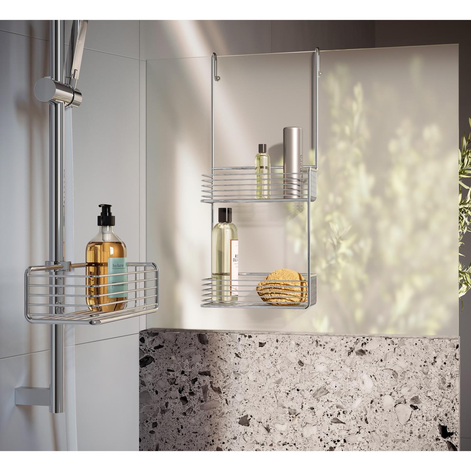 polished chrome sideline basket