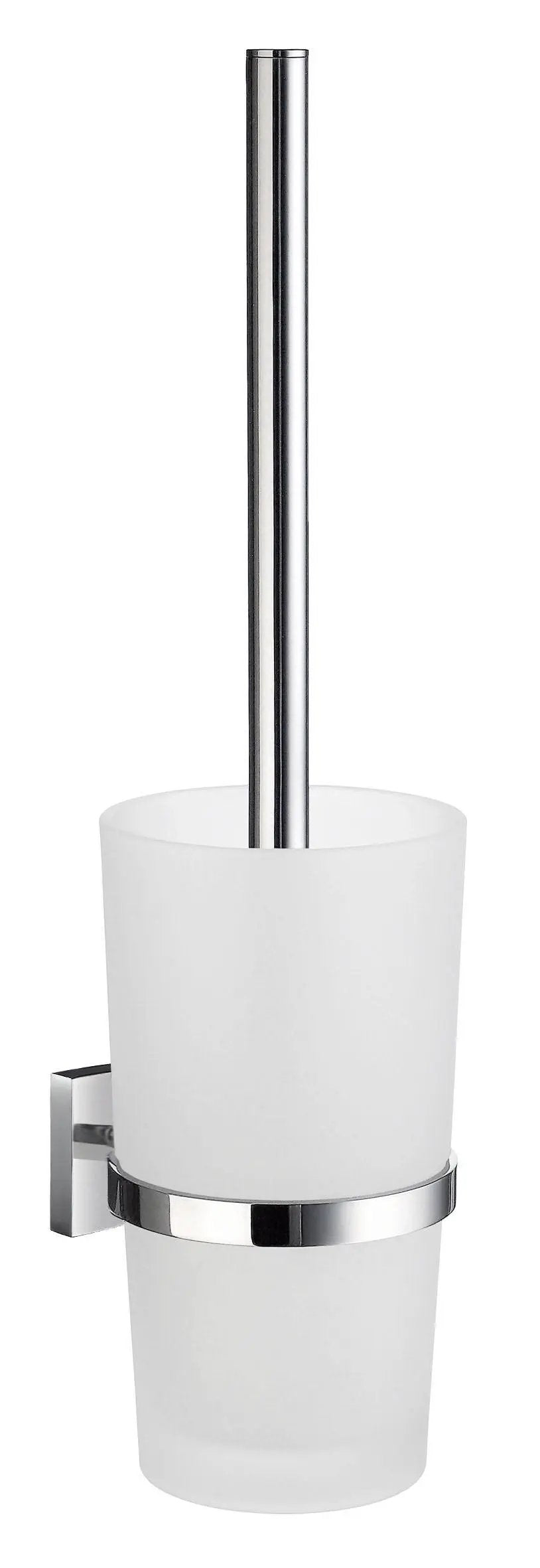 polished chrome toilet brush