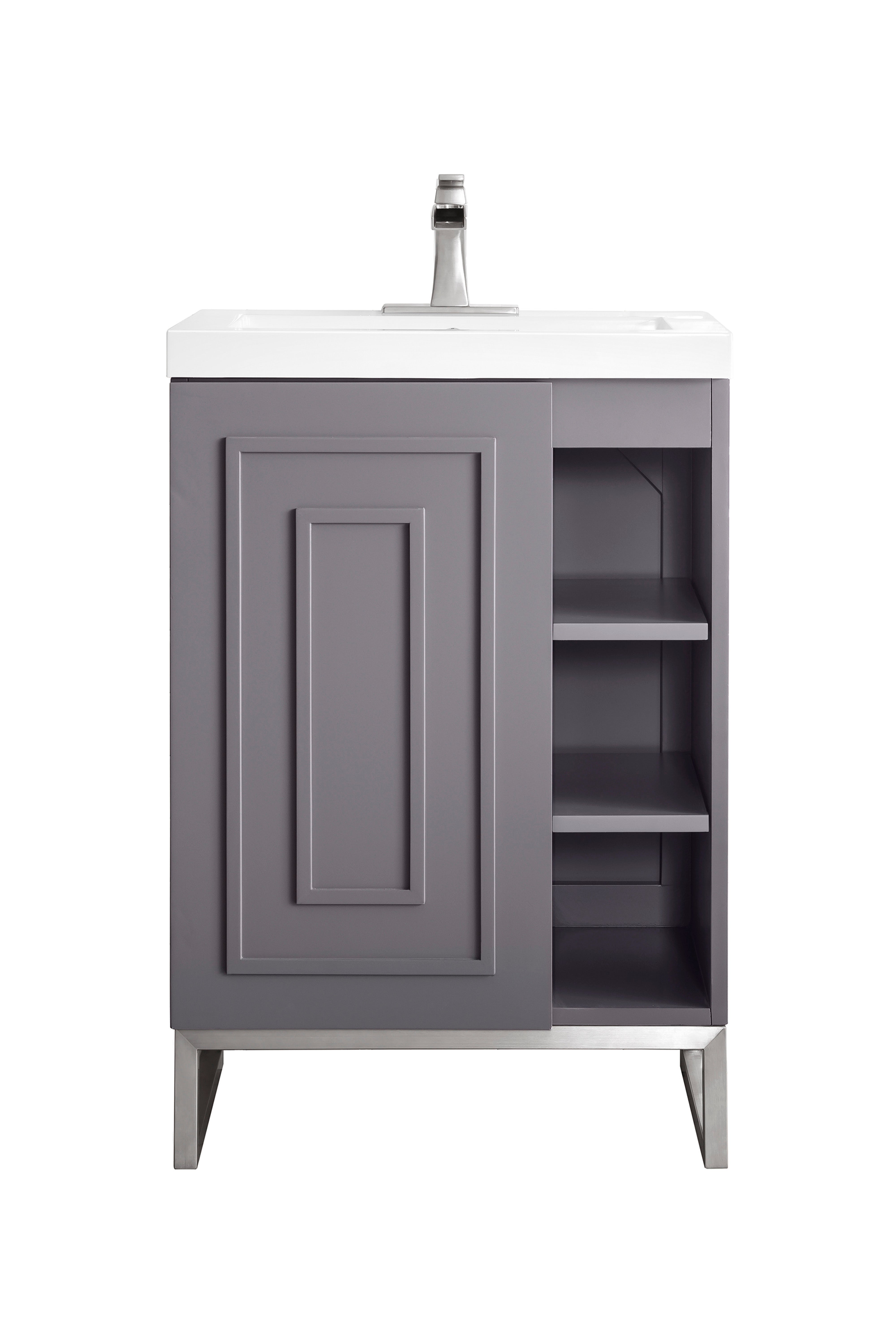gray smoke vanity