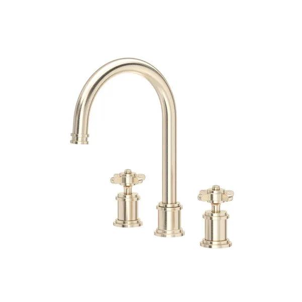 Rohl Perrin & Rowe Armstrong Widespread Lavatory Faucet with C-Spout by Rohl