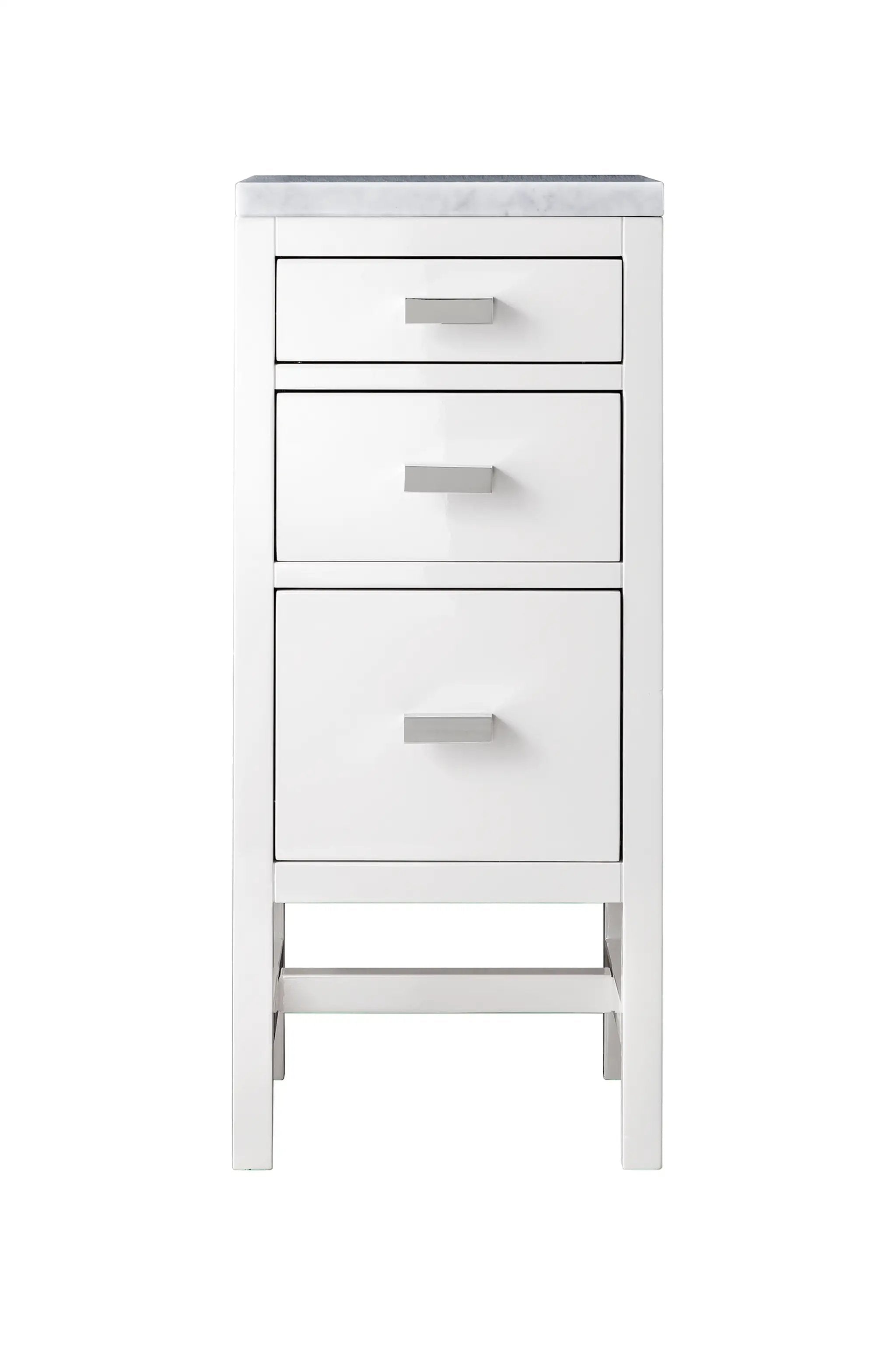 James Martin Addison 15" Base Cabinet Set - Glossy White by James Martin Vanities