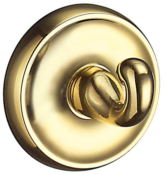 polished brass towel hook