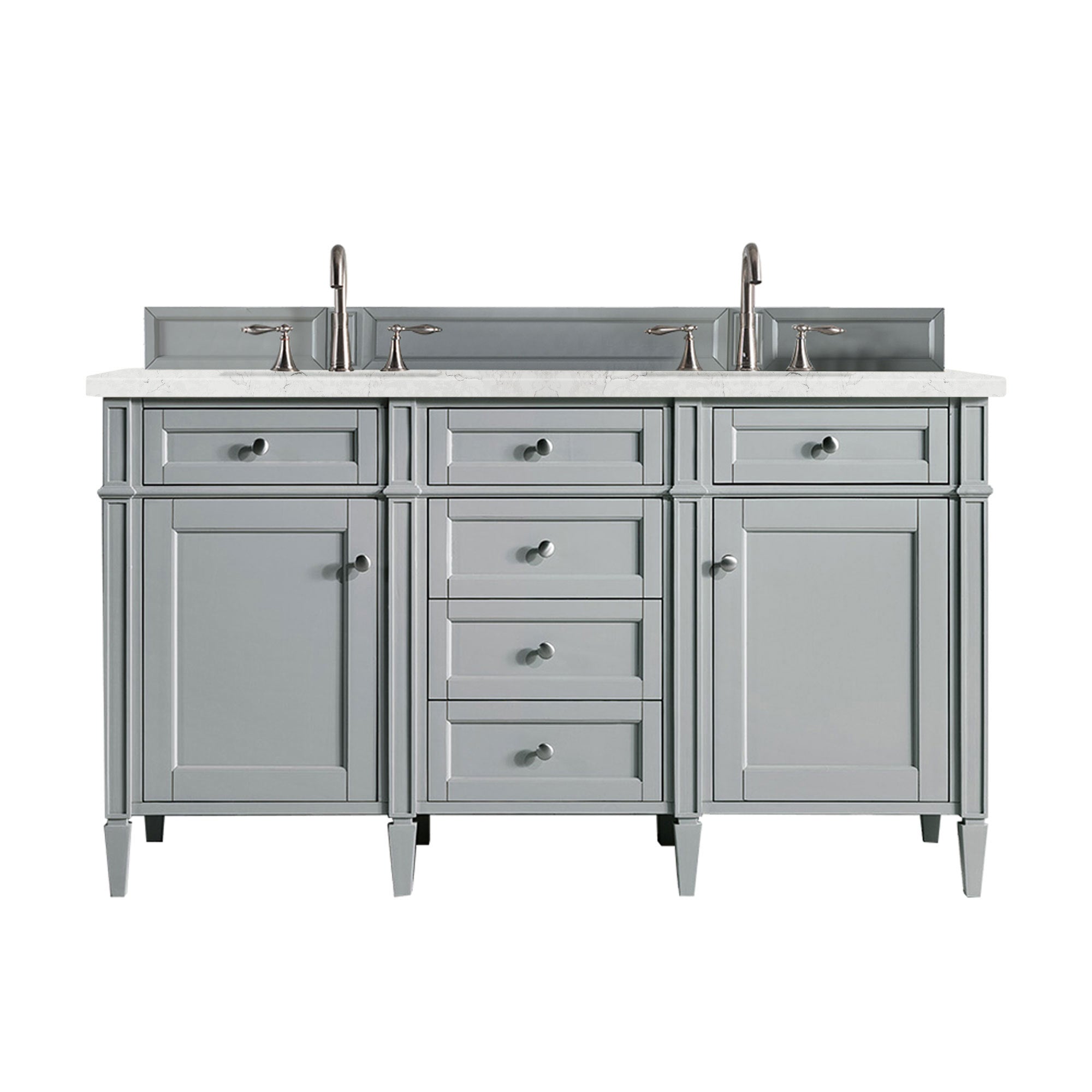 James Martin Vanities Brittany 60" Double Vanity - Urban Gray