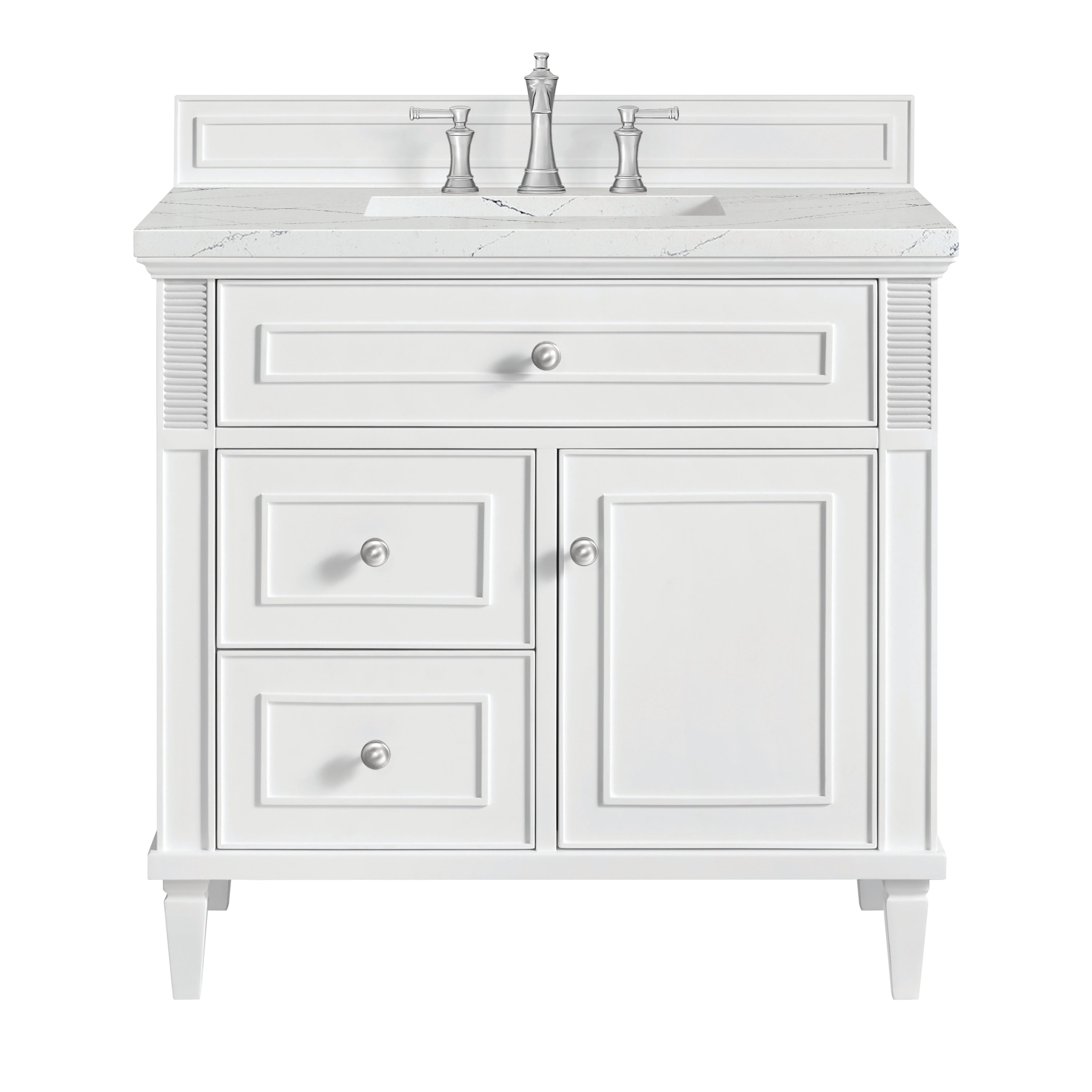 James Martin Vanities Lorelai 36" Single Vanity - Bright White