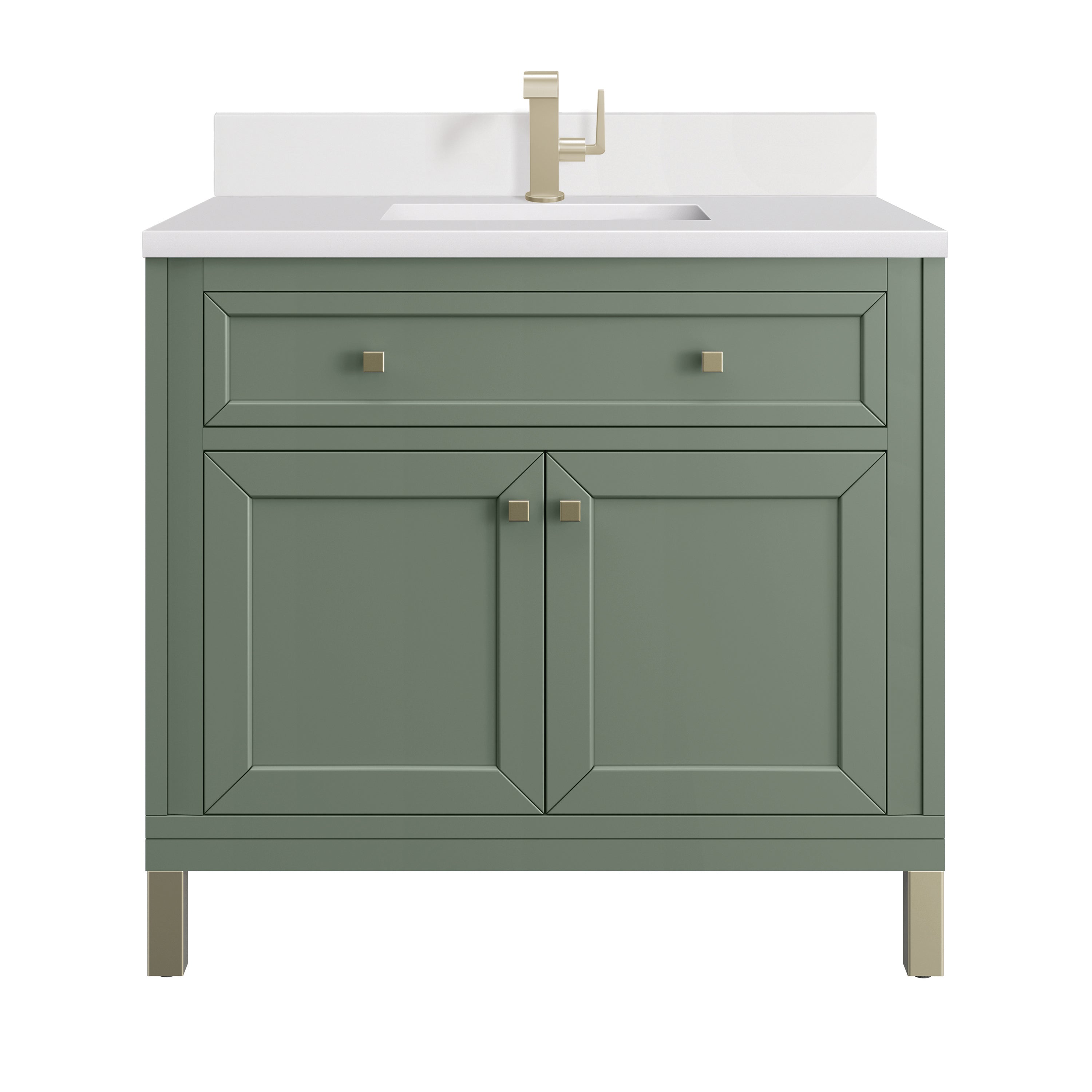James Martin Vanities Chicago 36" Single Vanity - Smokey Celadon