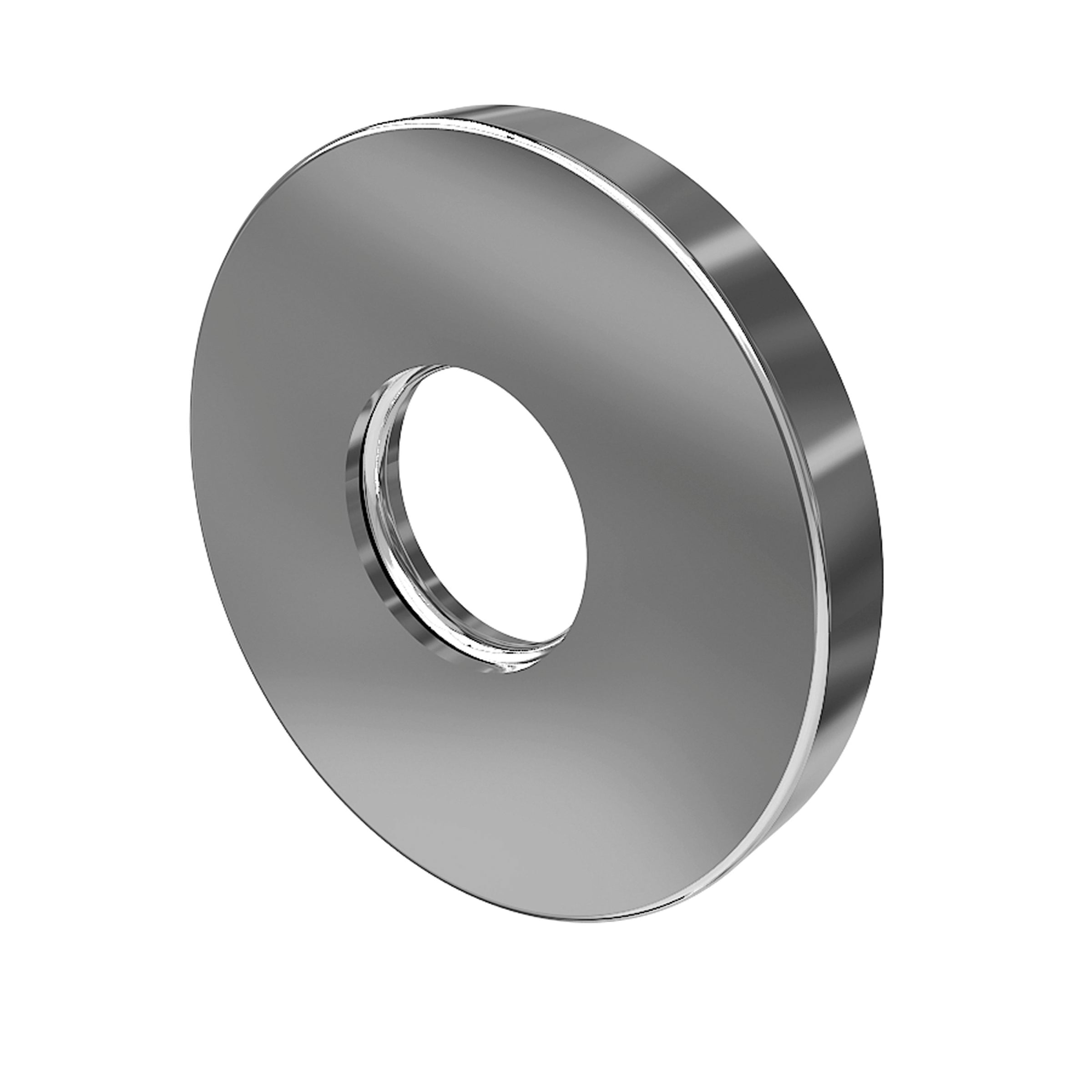 polished chrome shower arm flange