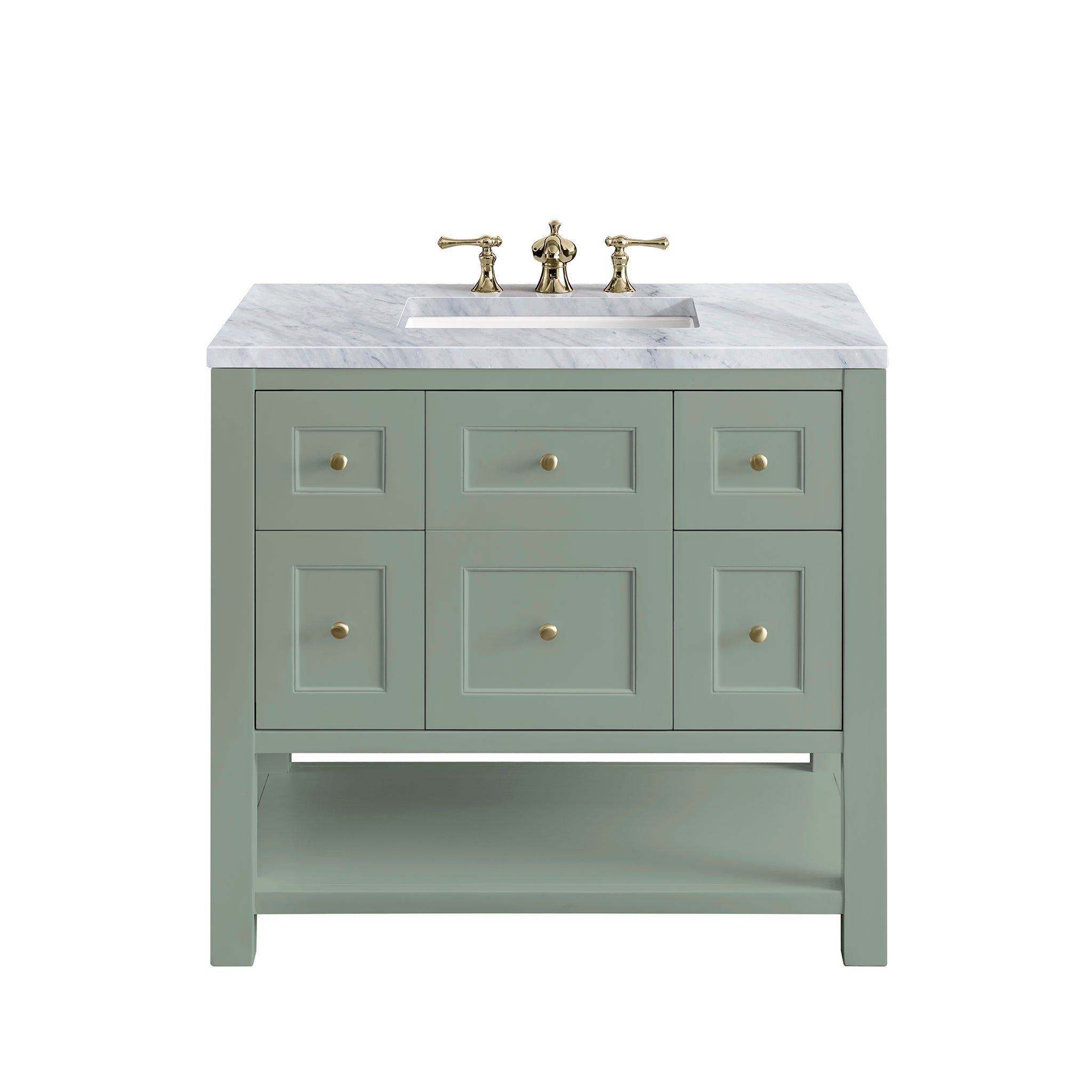 James Martin Vanities Breckenridge 36" Single Vanity - Smokey Celadon