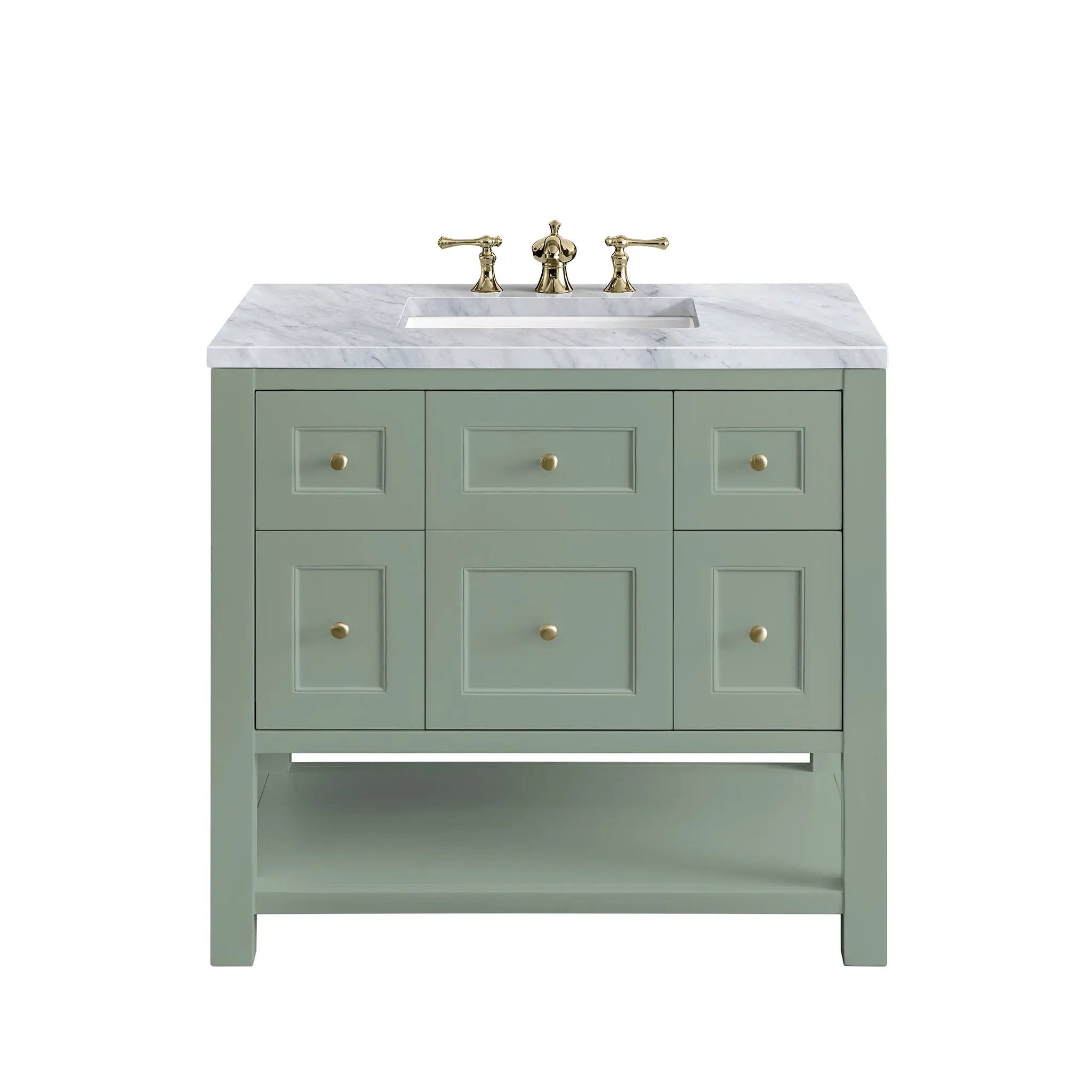 James Martin Breckenridge 36" Single Vanity Set - Smokey Celadon by James Martin Vanities