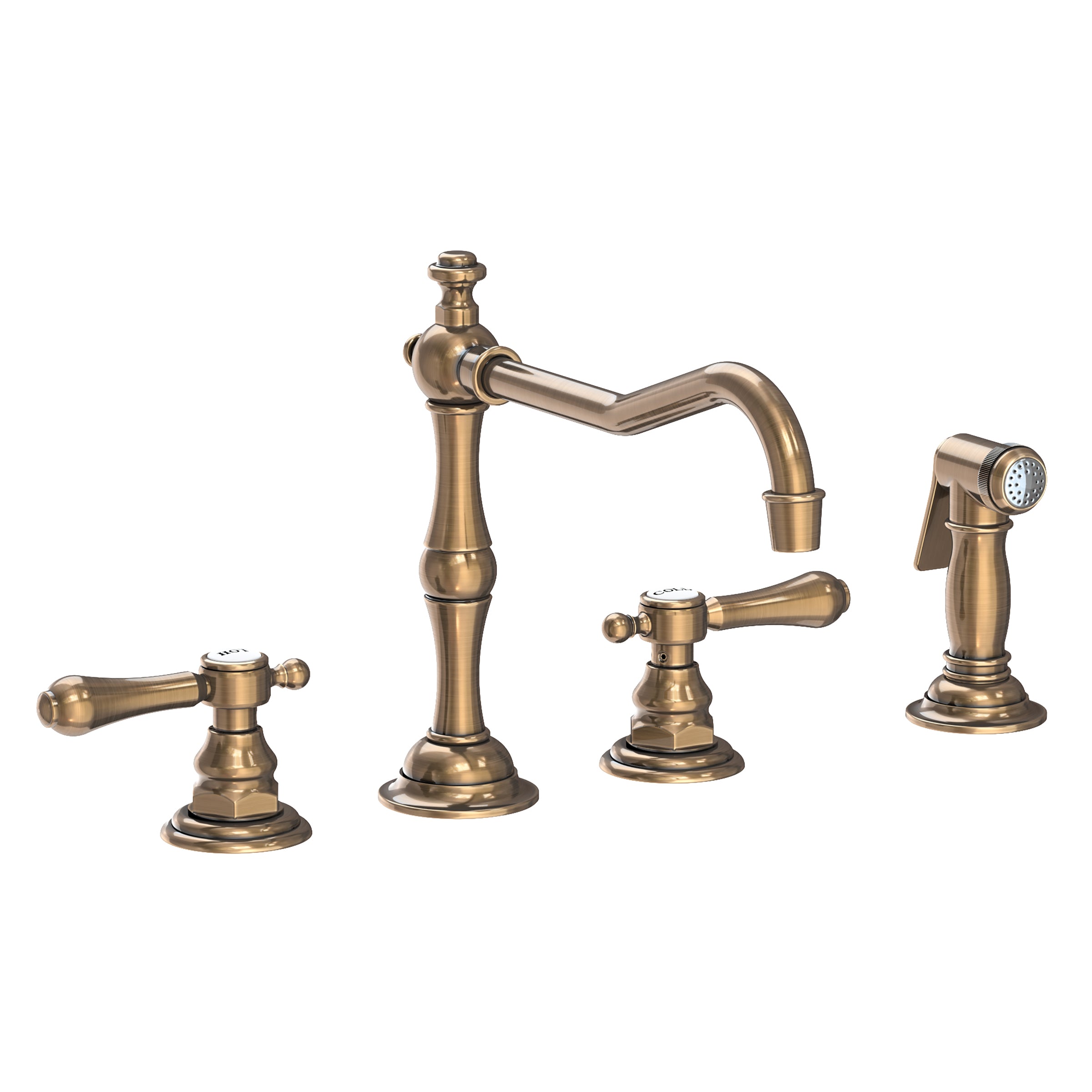 Newport Brass Chesterfield Kitchen Faucet with Side Spray