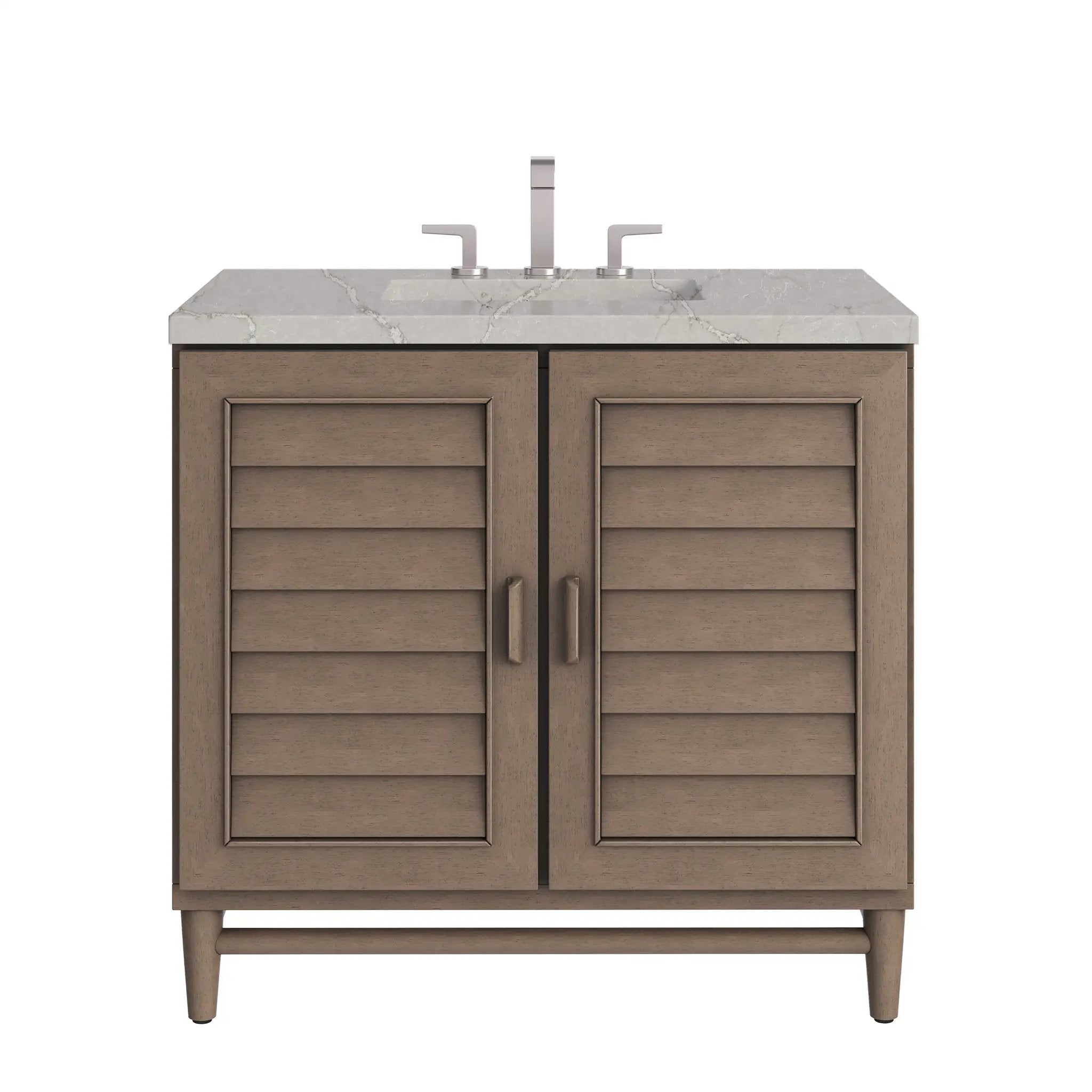 James Martin Portland 36" Single Vanity Set - Whitewashed Walnut by James Martin Vanities