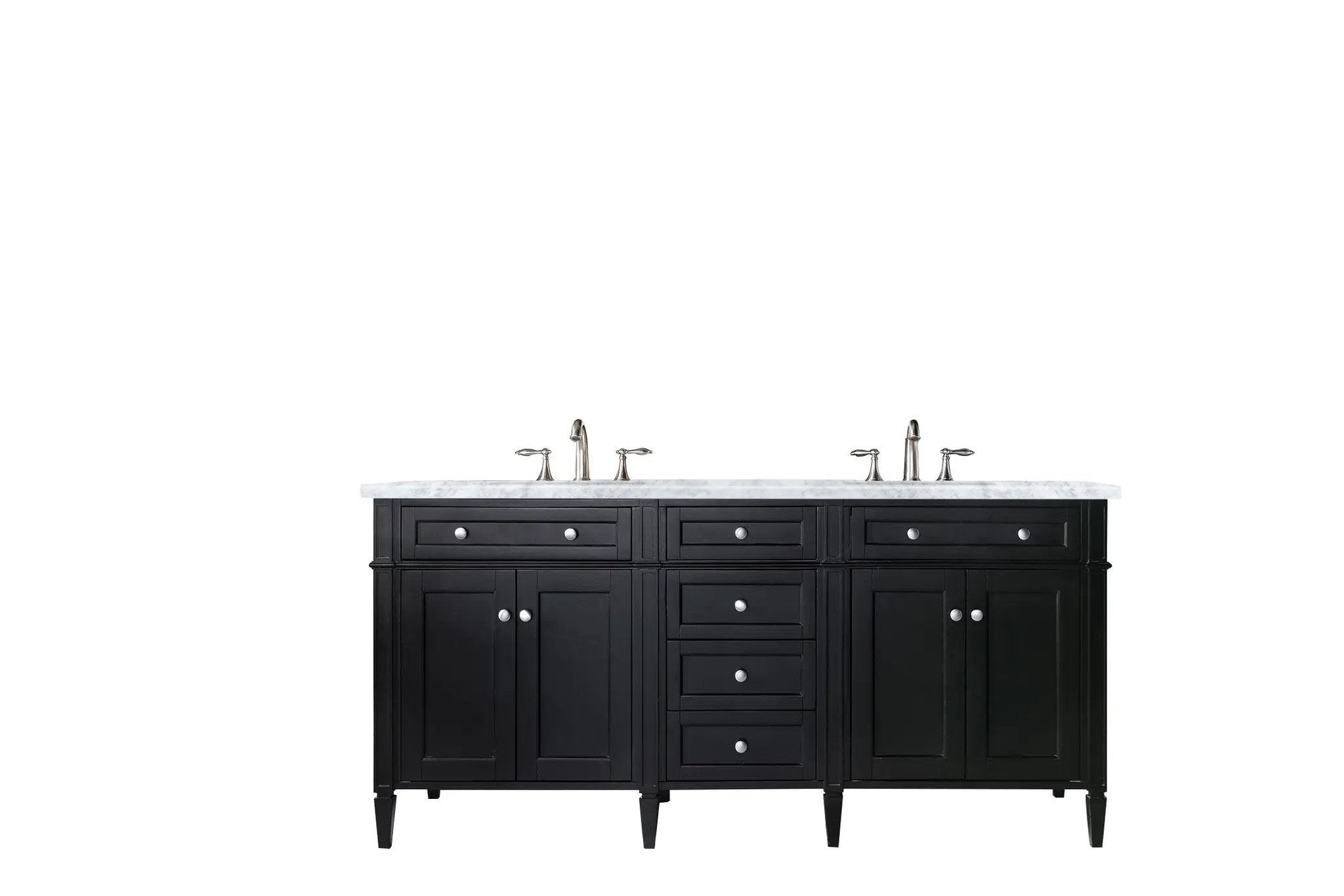 James Martin Brittany 72" Double Vanity Set - Black Onyx by James Martin Vanities