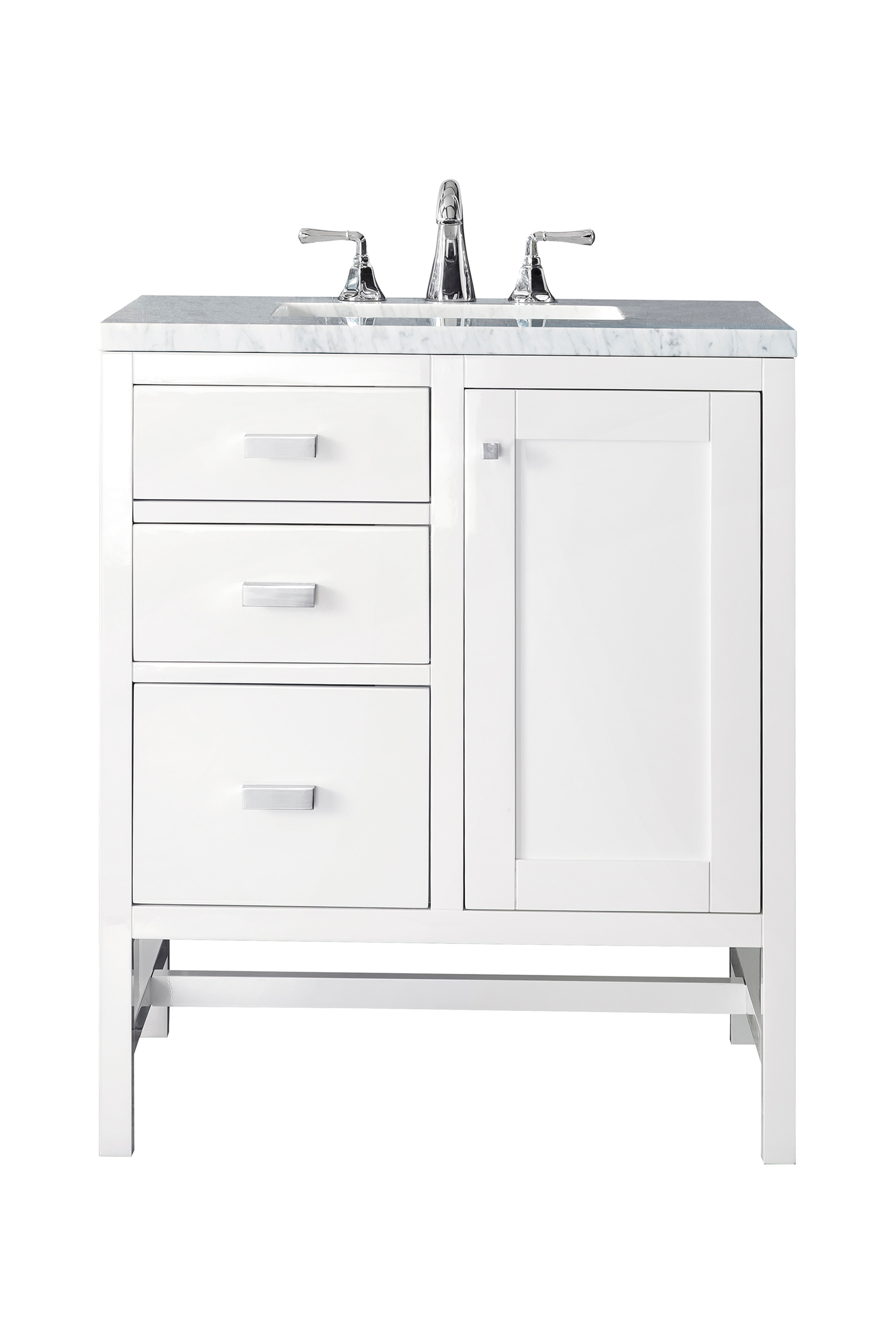 James Martin Vanities Addison 30" Single Vanity - Glossy White