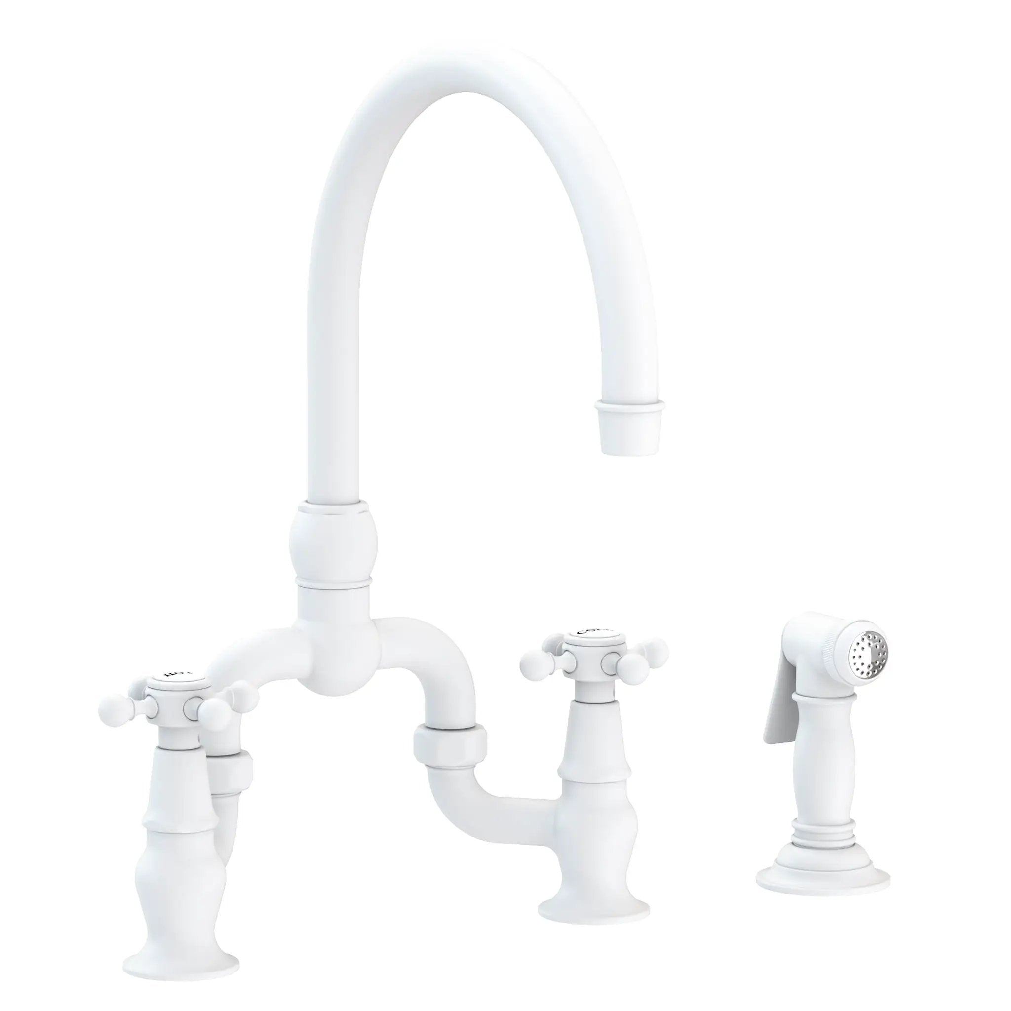 Newport Brass Chesterfield Kitchen Bridge Faucet with Side Spray by Newport Brass