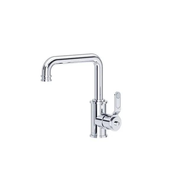polished chrome bathroom faucet