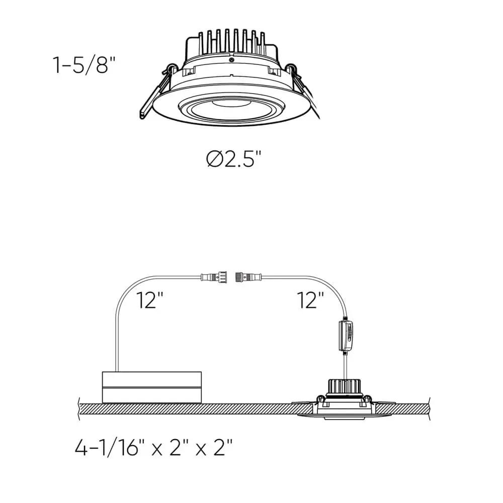 white recessed