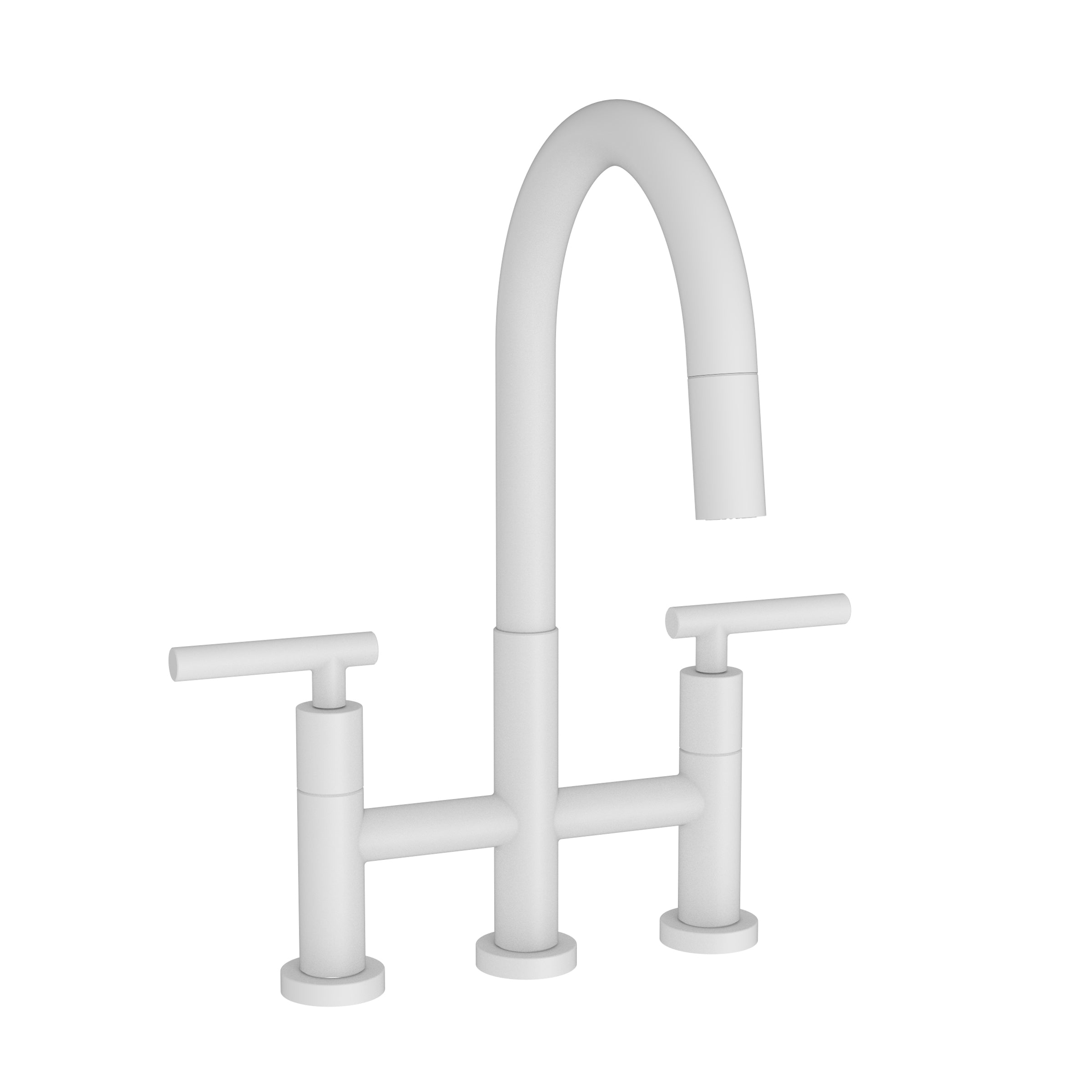 Newport Brass East Linear Kitchen Bridge Pull-Down Faucet