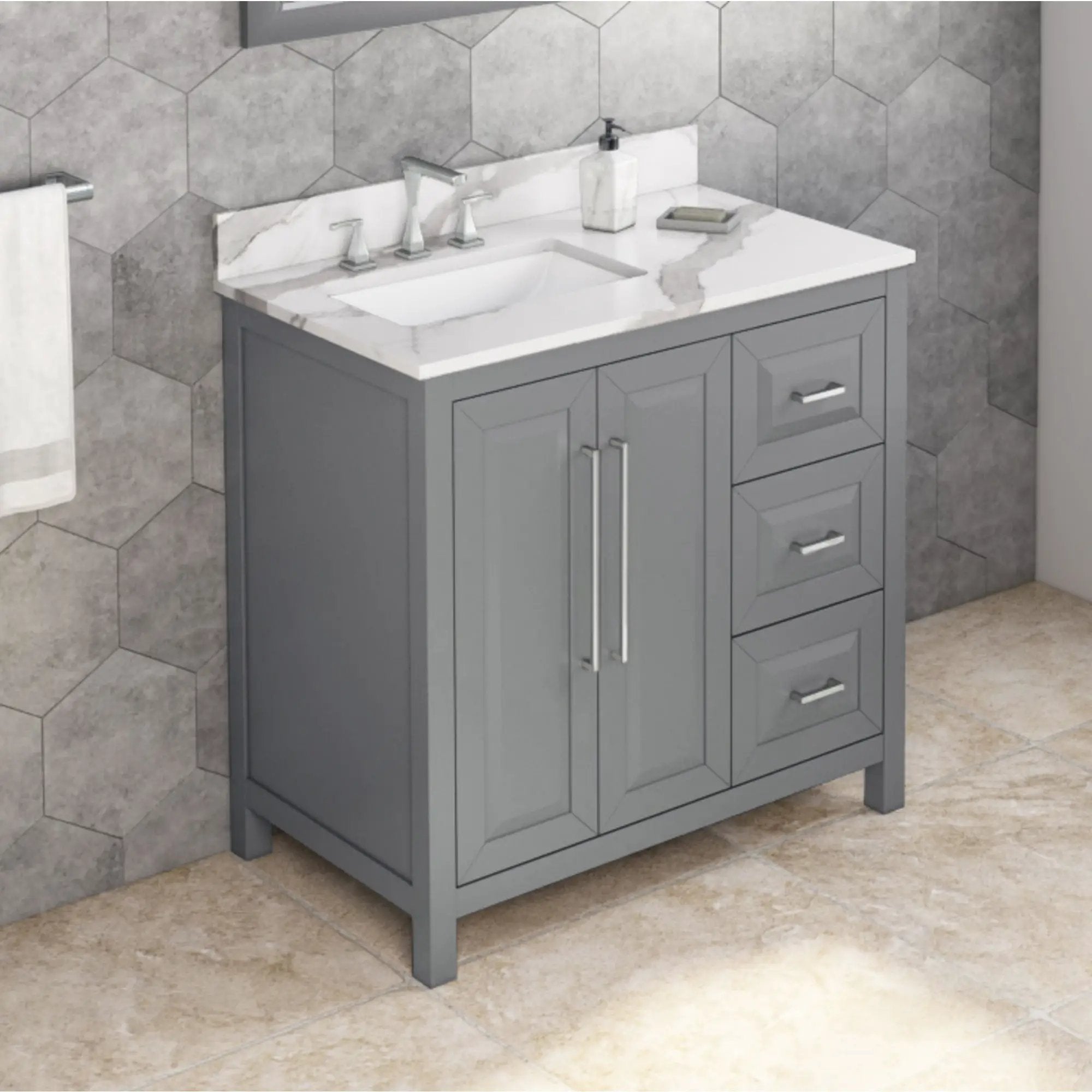 Jeffrey Alexander 36" Cade Vanity Set by Jeffrey Alexander