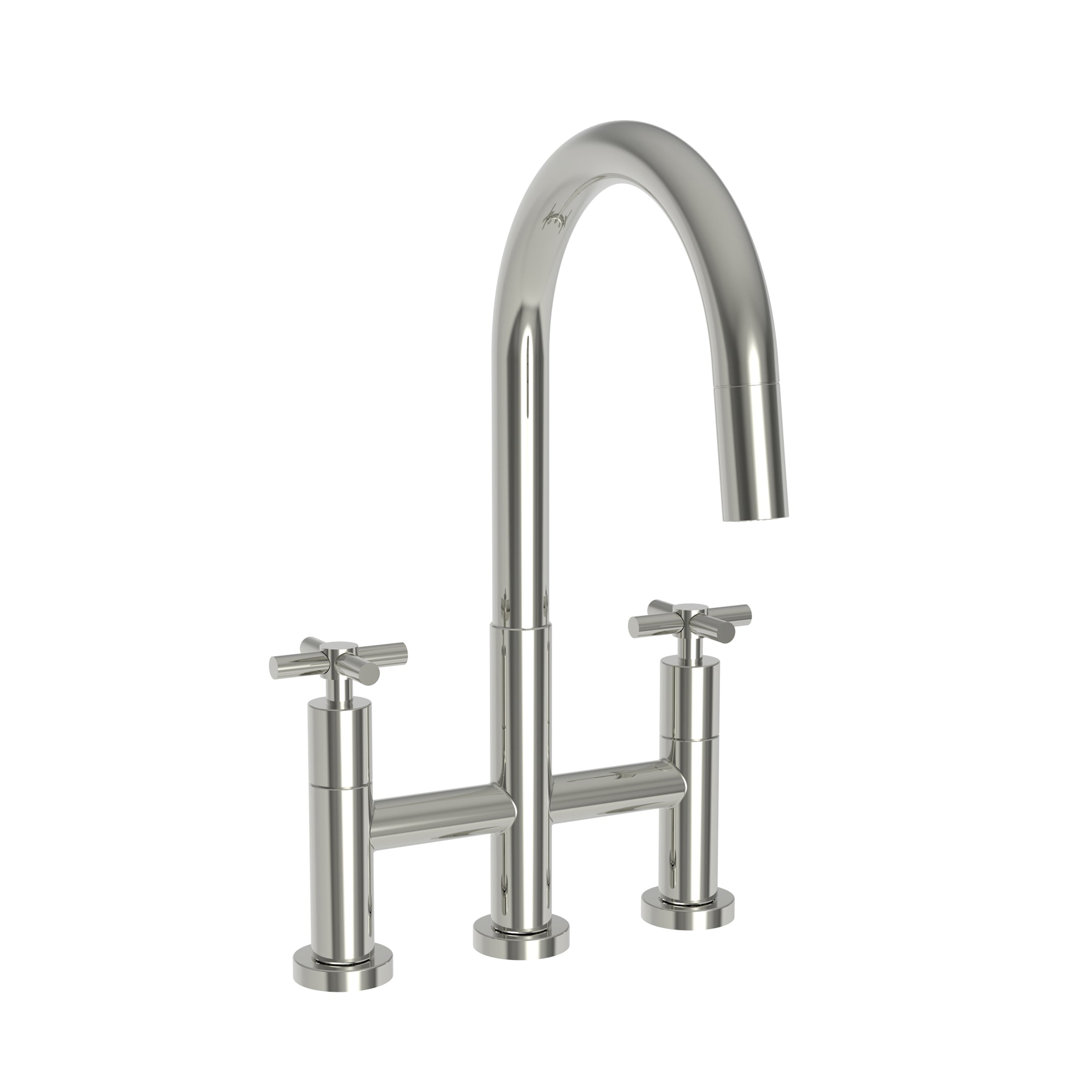 Newport Brass East Linear Kitchen Bridge Pull-Down Faucet