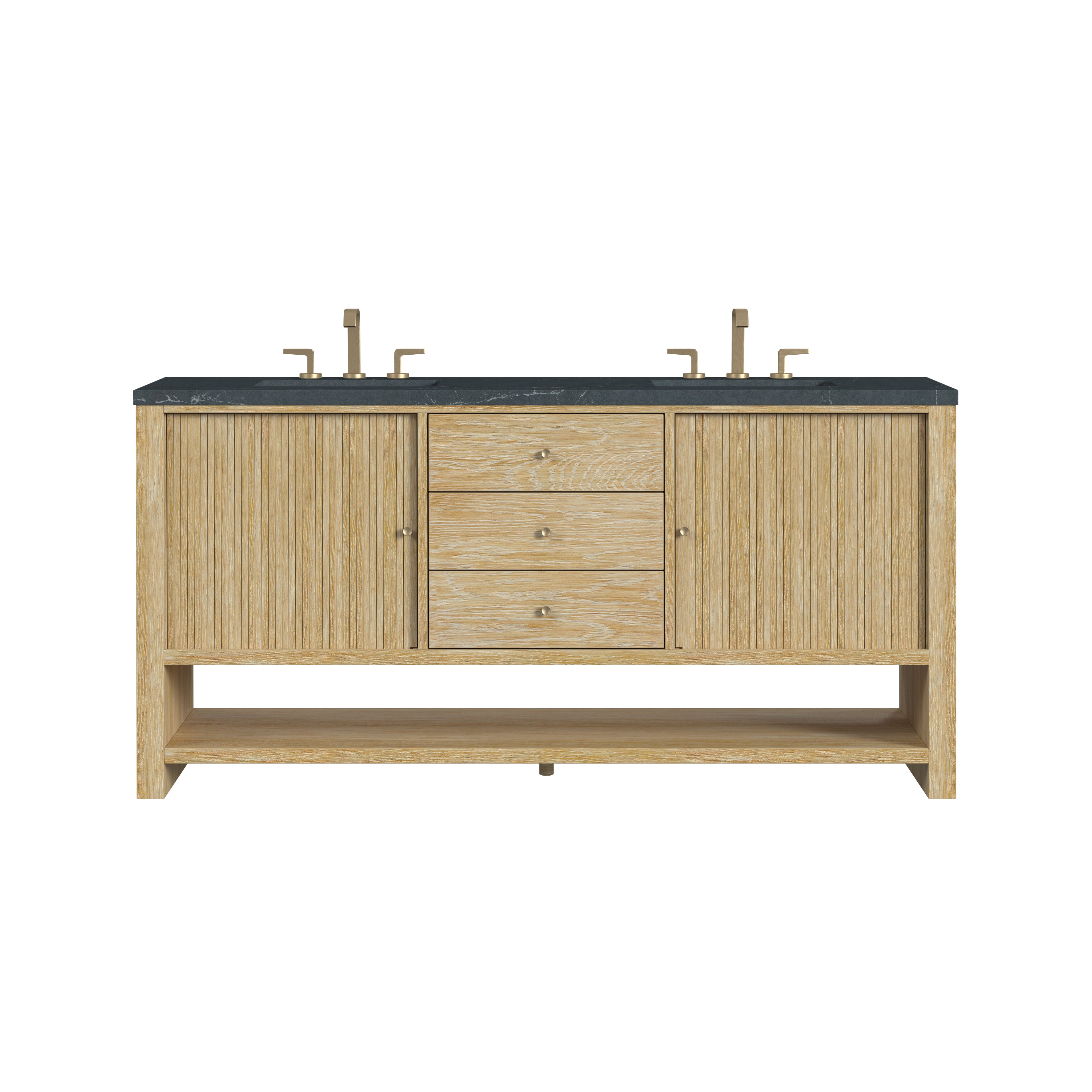 James Martin Marigot 72" Double Vanity Set - Sunwashed Oak