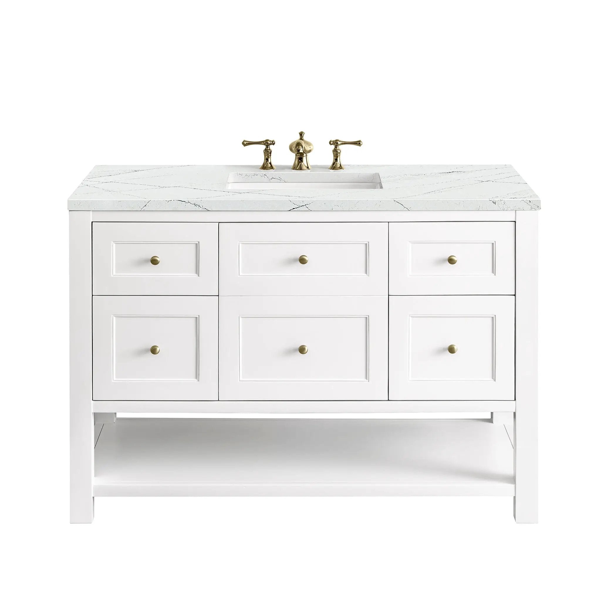 James Martin Breckenridge 48" Single Vanity Set - Bright White by James Martin Vanities