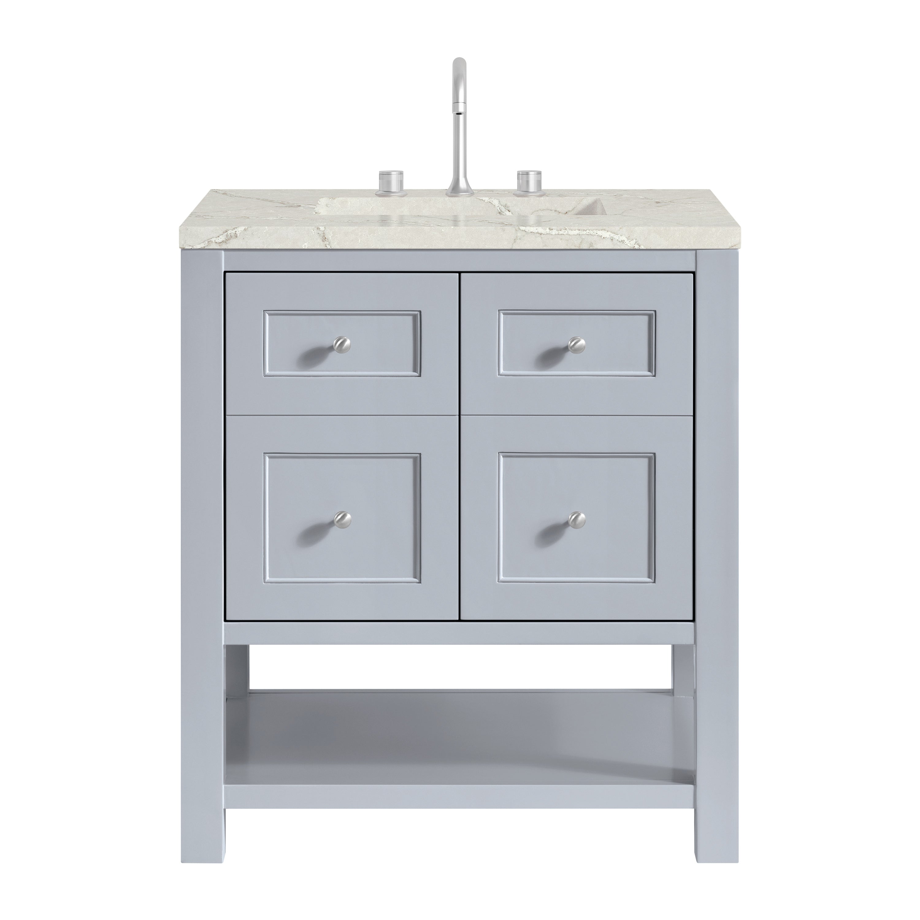 James Martin Breckenridge 30" Single Vanity Set - Serenity Blue by James Martin Vanities