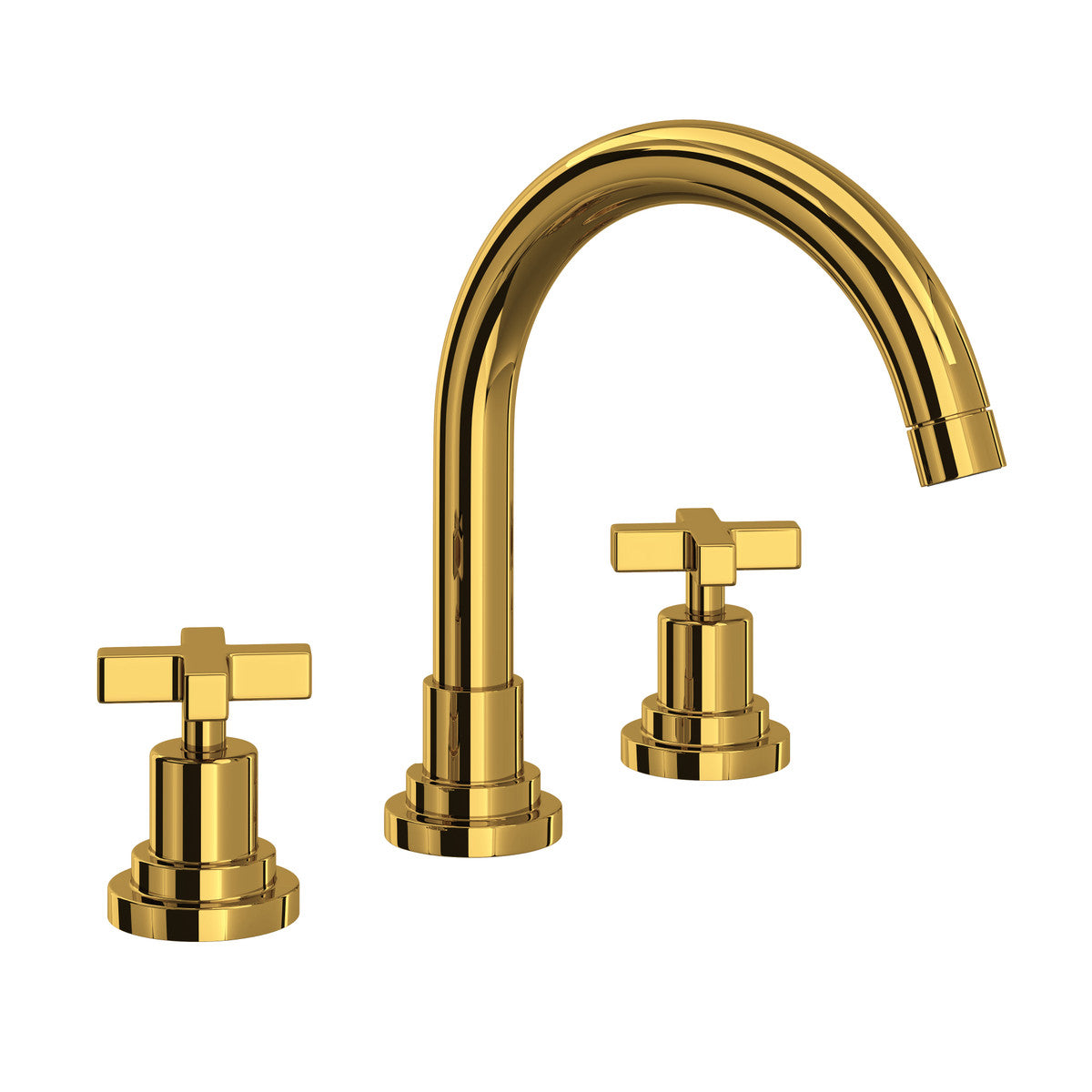 Rohl Lombardia Widespread Lavatory Faucet with C-Spout