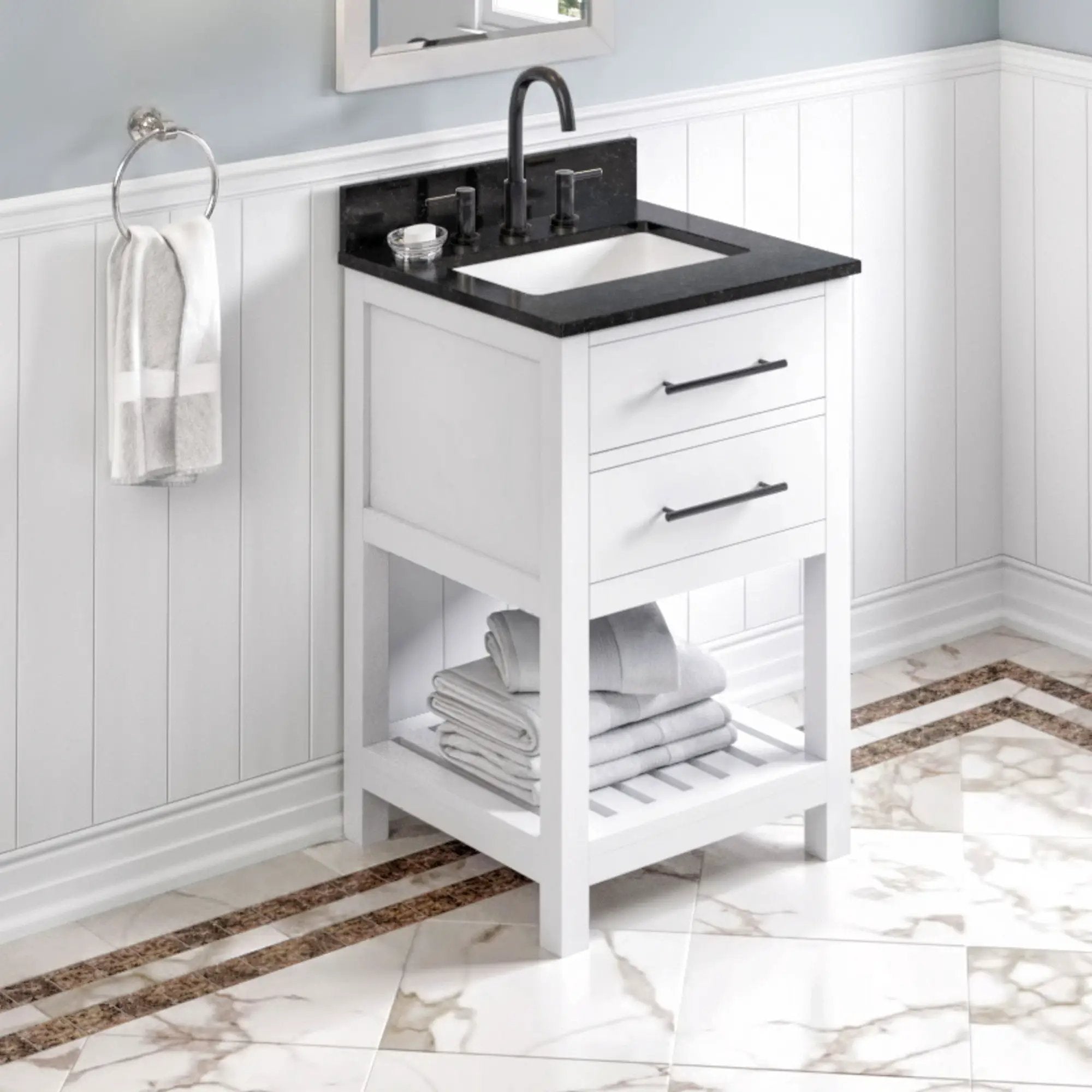 Jeffrey Alexander 24" Wavecrest Vanity Set by Jeffrey Alexander