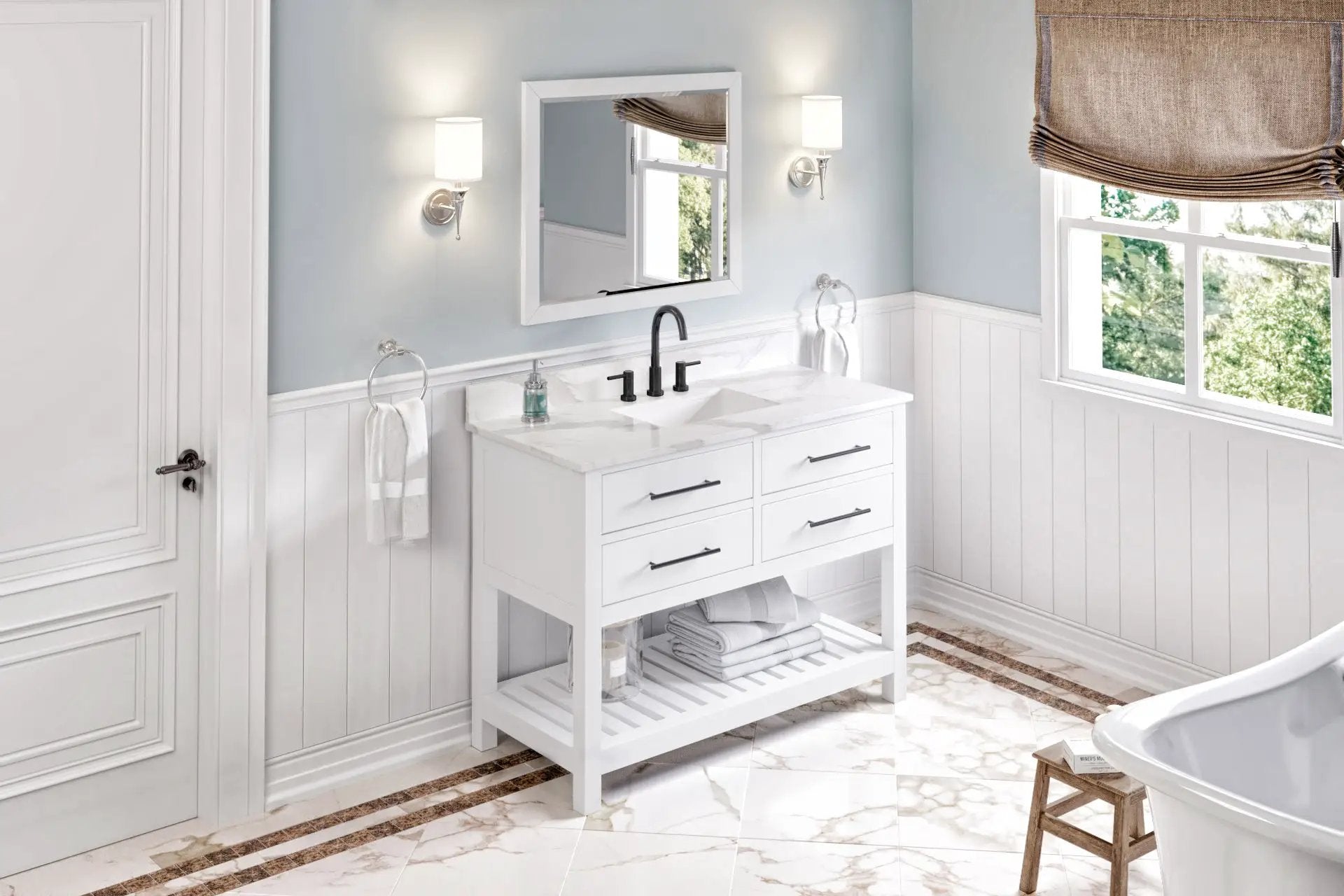 white vanity