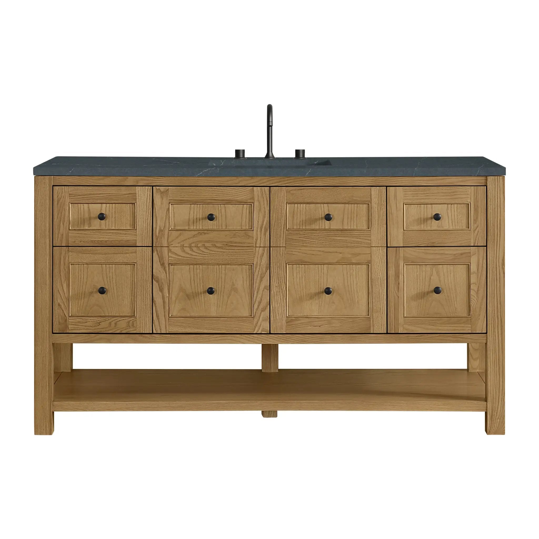 James Martin Breckenridge 60" Single Vanity Set - Light Natural Oak by James Martin Vanities