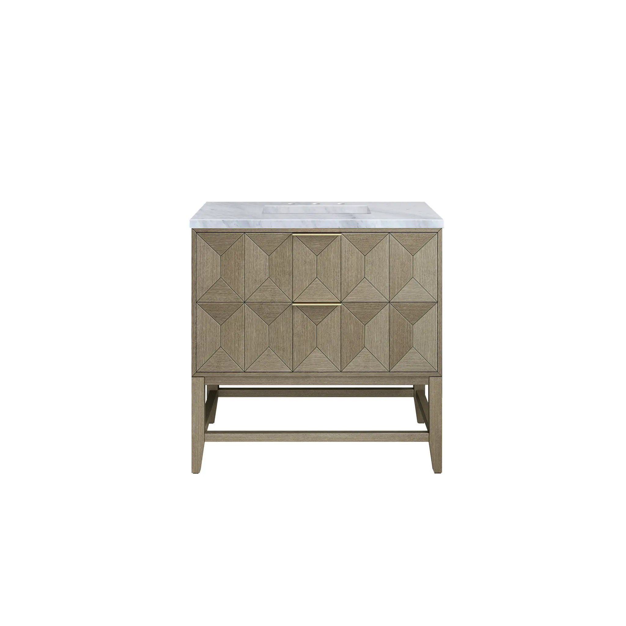 James Martin Emmeline 36" Single Vanity Set - Pebble Oak by James Martin Vanities