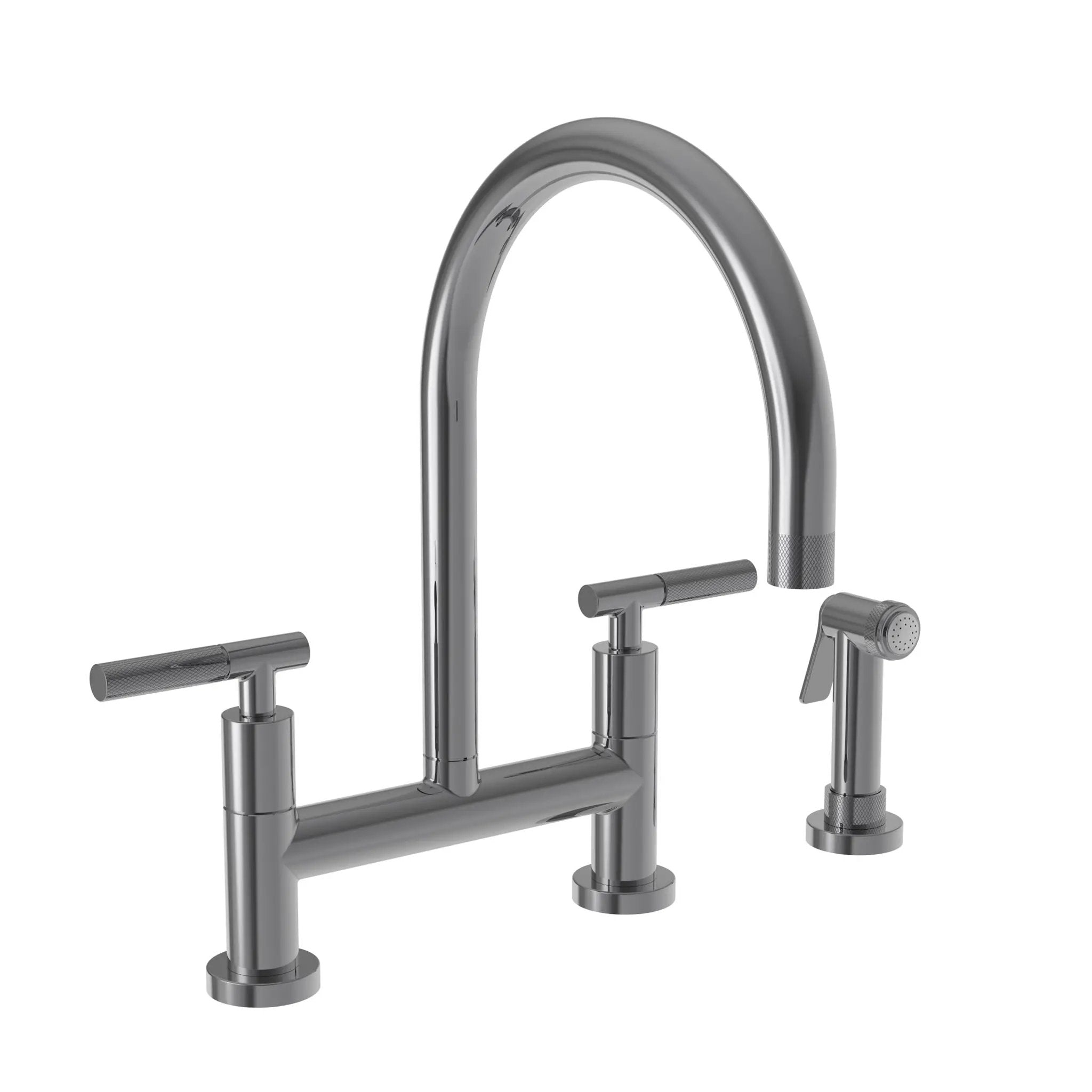 Newport Brass Muncy Kitchen Bridge Faucet with Side Spray by Newport Brass