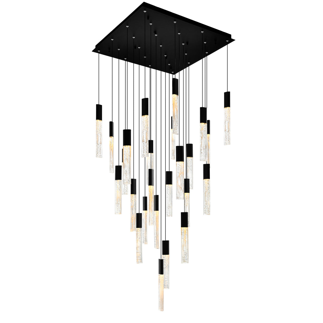 black chandelier