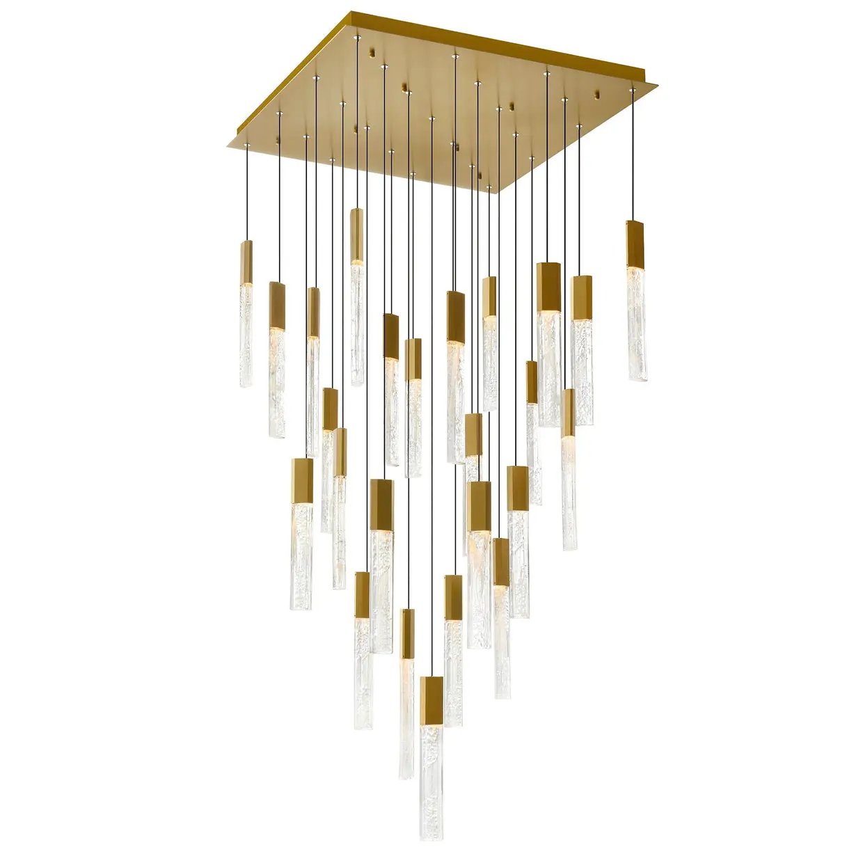 CWI Lighting Greta Integrated LED 28" Chandelier with Handcrafted Glass by CWI Lighting