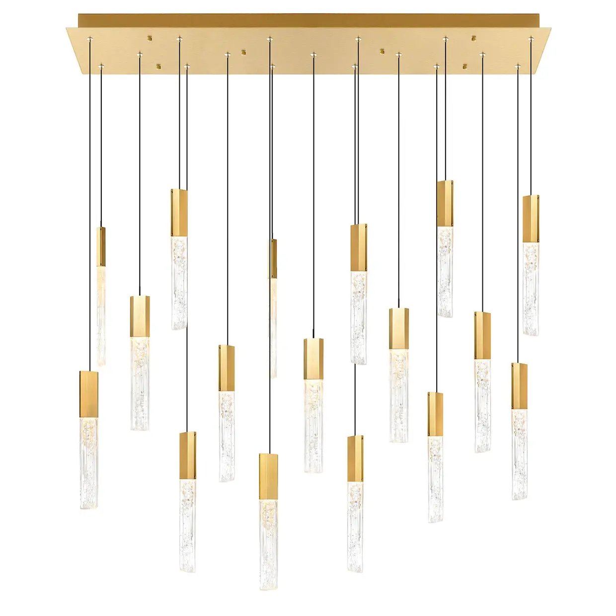 CWI Lighting Greta Integrated LED 48" Chandelier with Handcrafted Glass by CWI Lighting