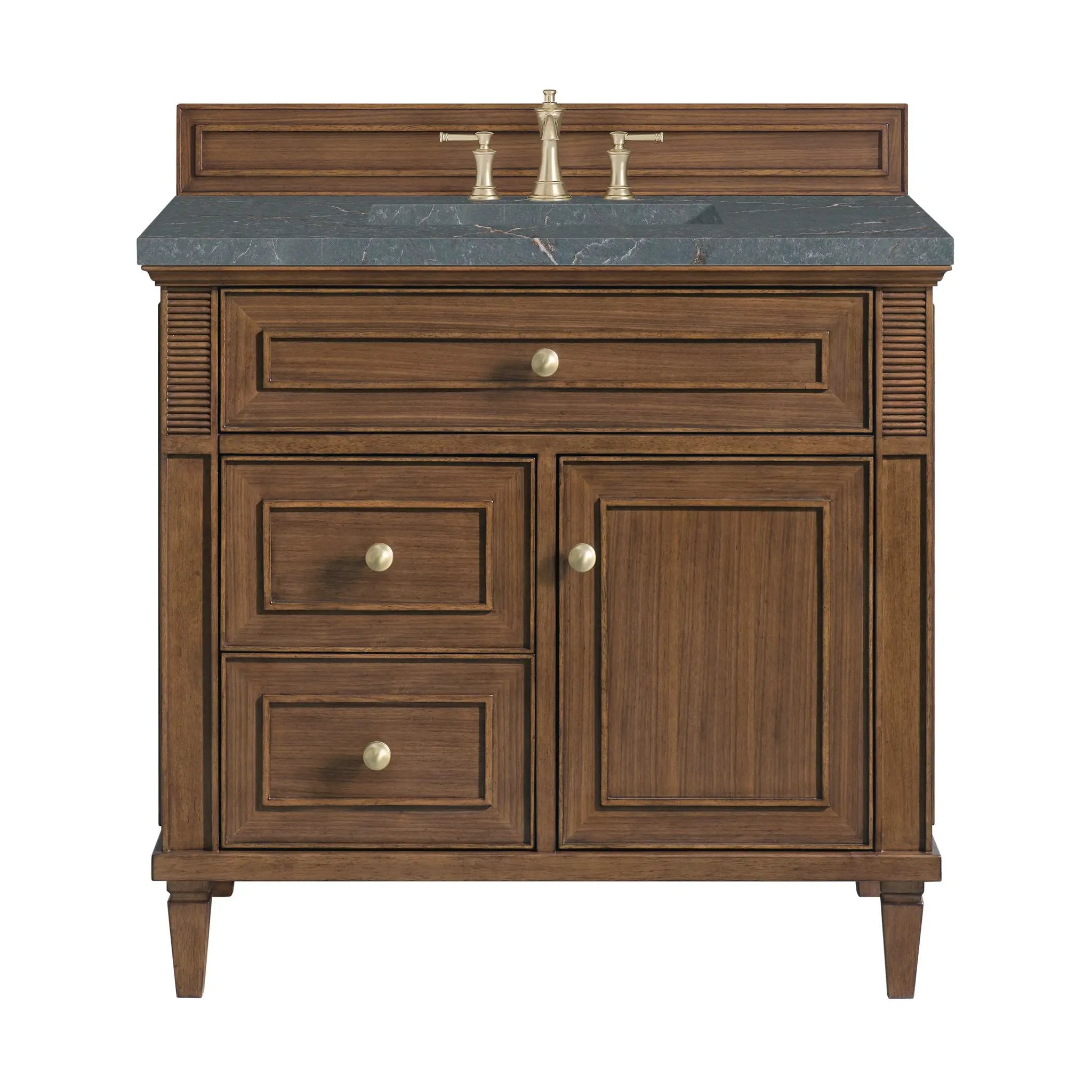 James Martin Lorelai 36" Single Vanity Set - Mid-Century Walnut by James Martin Vanities