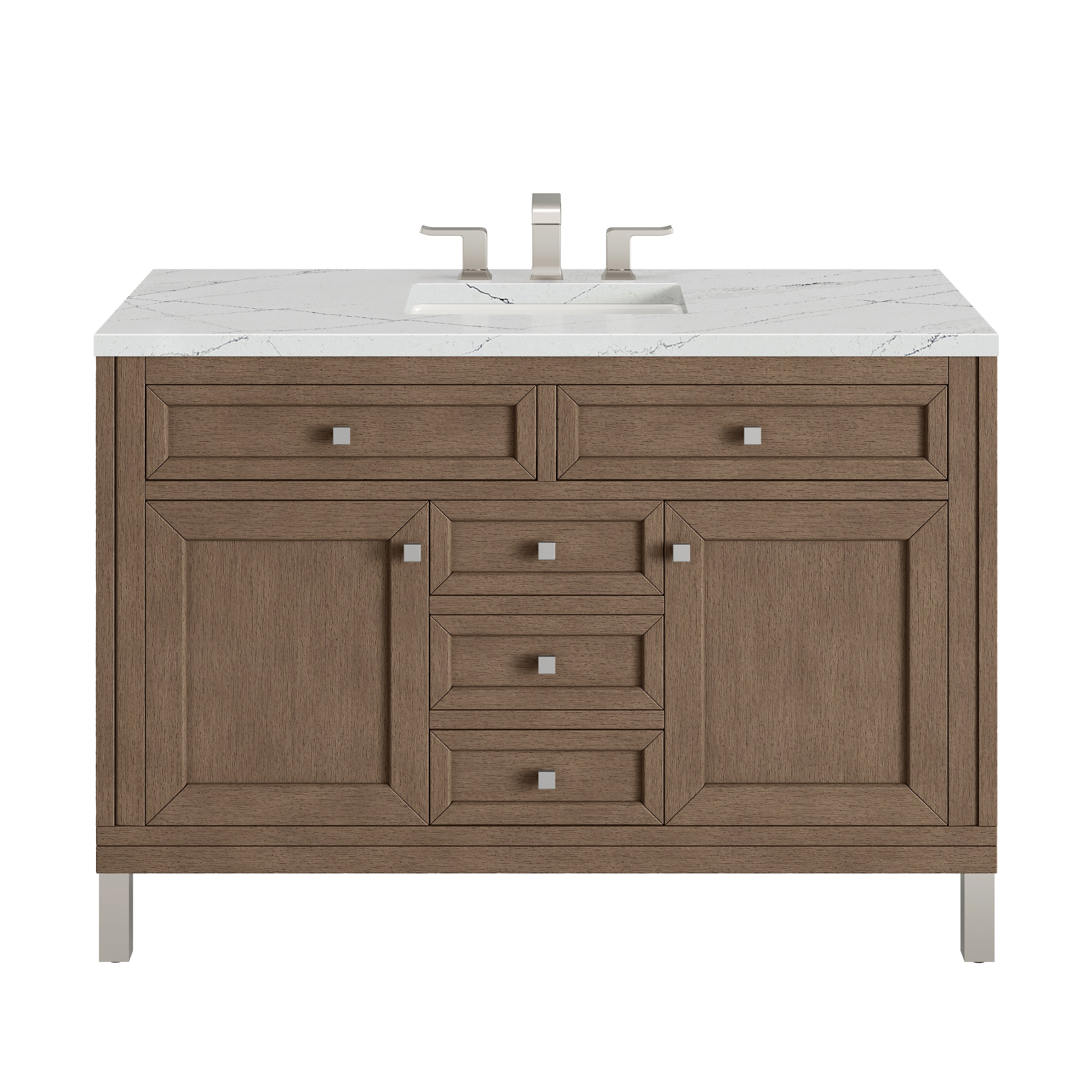 James Martin Vanities Chicago 48" Single Vanity - Whitewashed Walnut