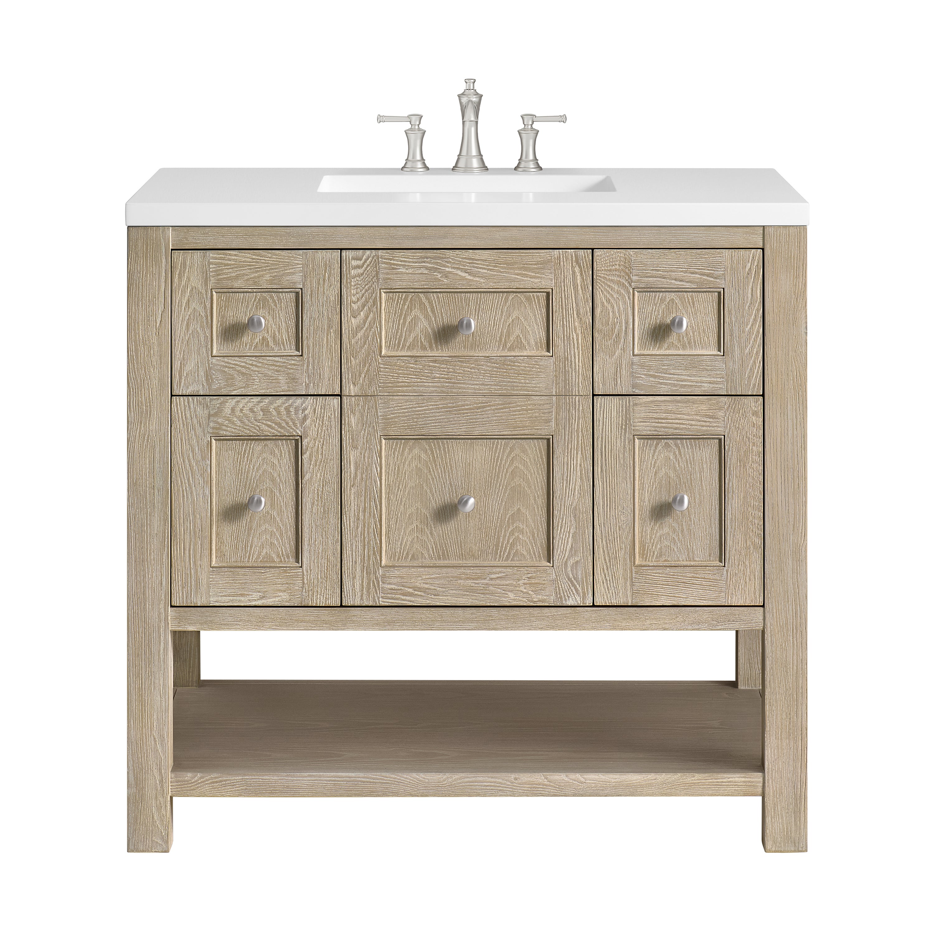 James Martin Vanities Breckenridge 36" Single Vanity - Whitewashed Oak