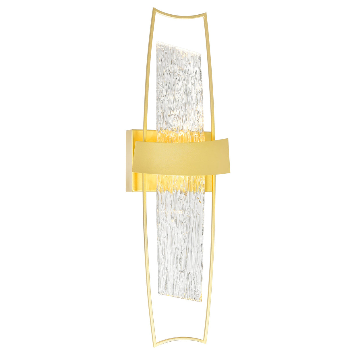 CWI Lighting Guadiana Integrated LED 8" Wall Light with Handcrafted Glass