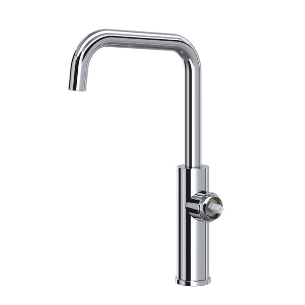 polished chrome kitchen faucet