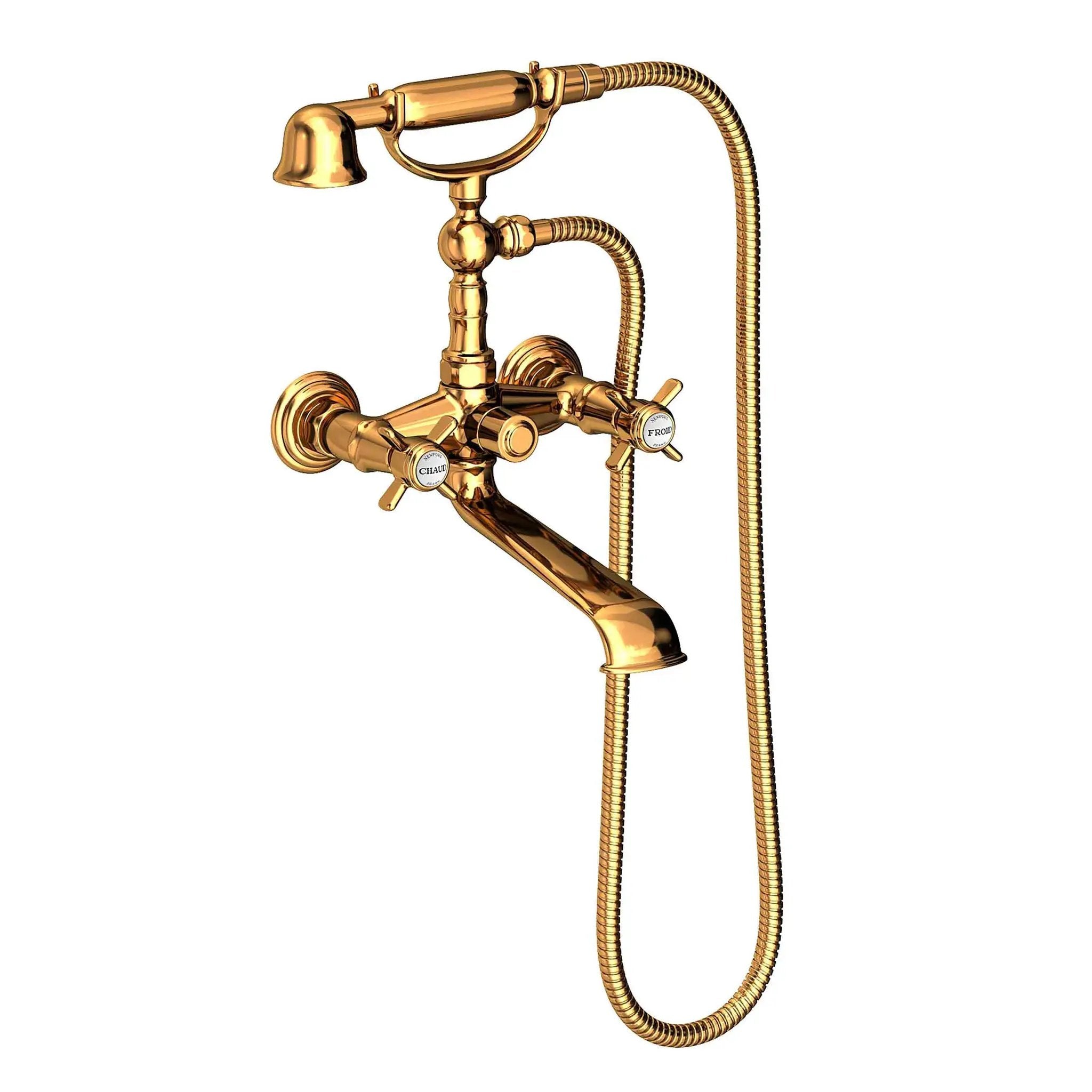 Newport Brass Fairfield Exposed Tub & Hand Shower Set - Wall Mount by Newport Brass