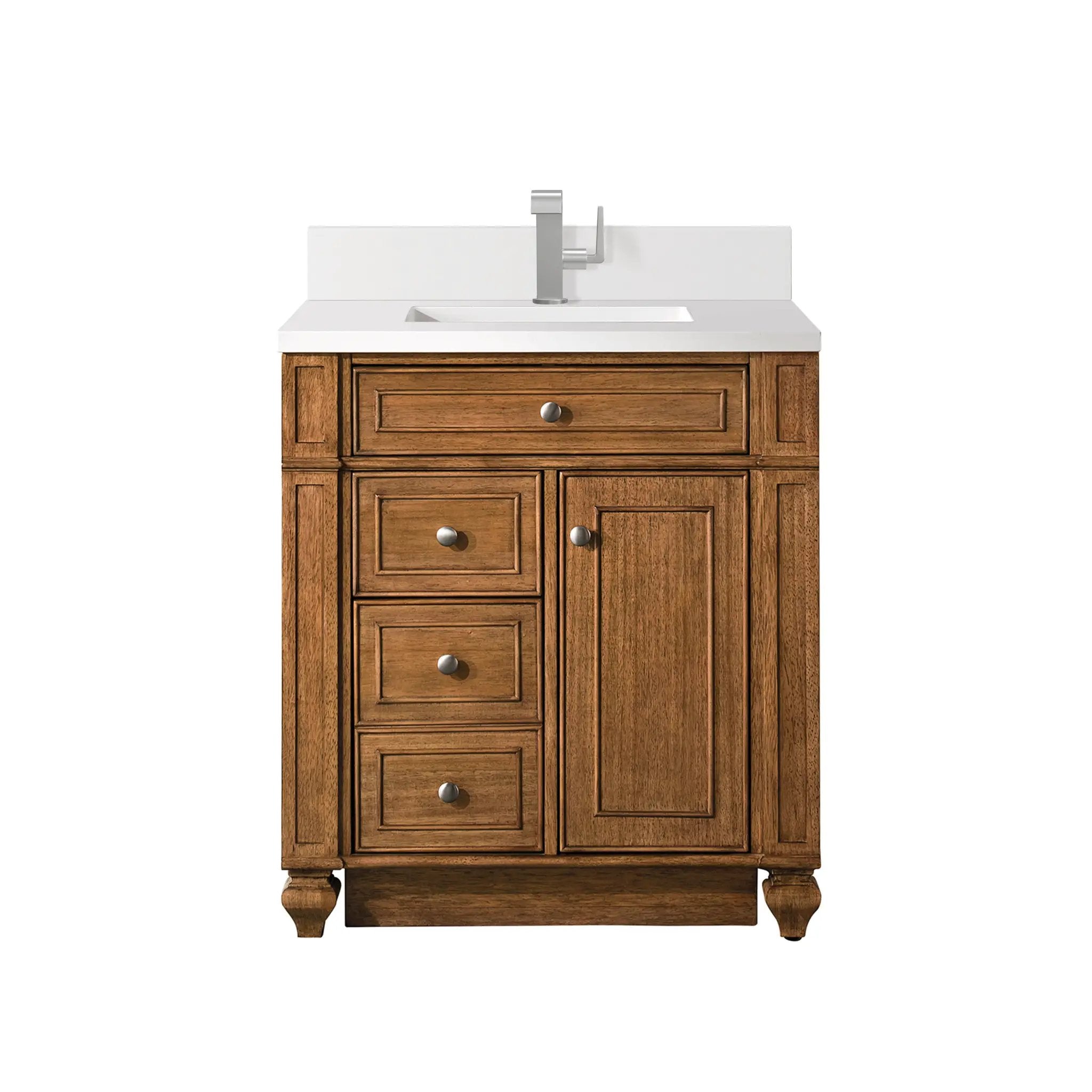 saddle brown vanity