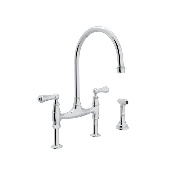 polished chrome kitchen faucet