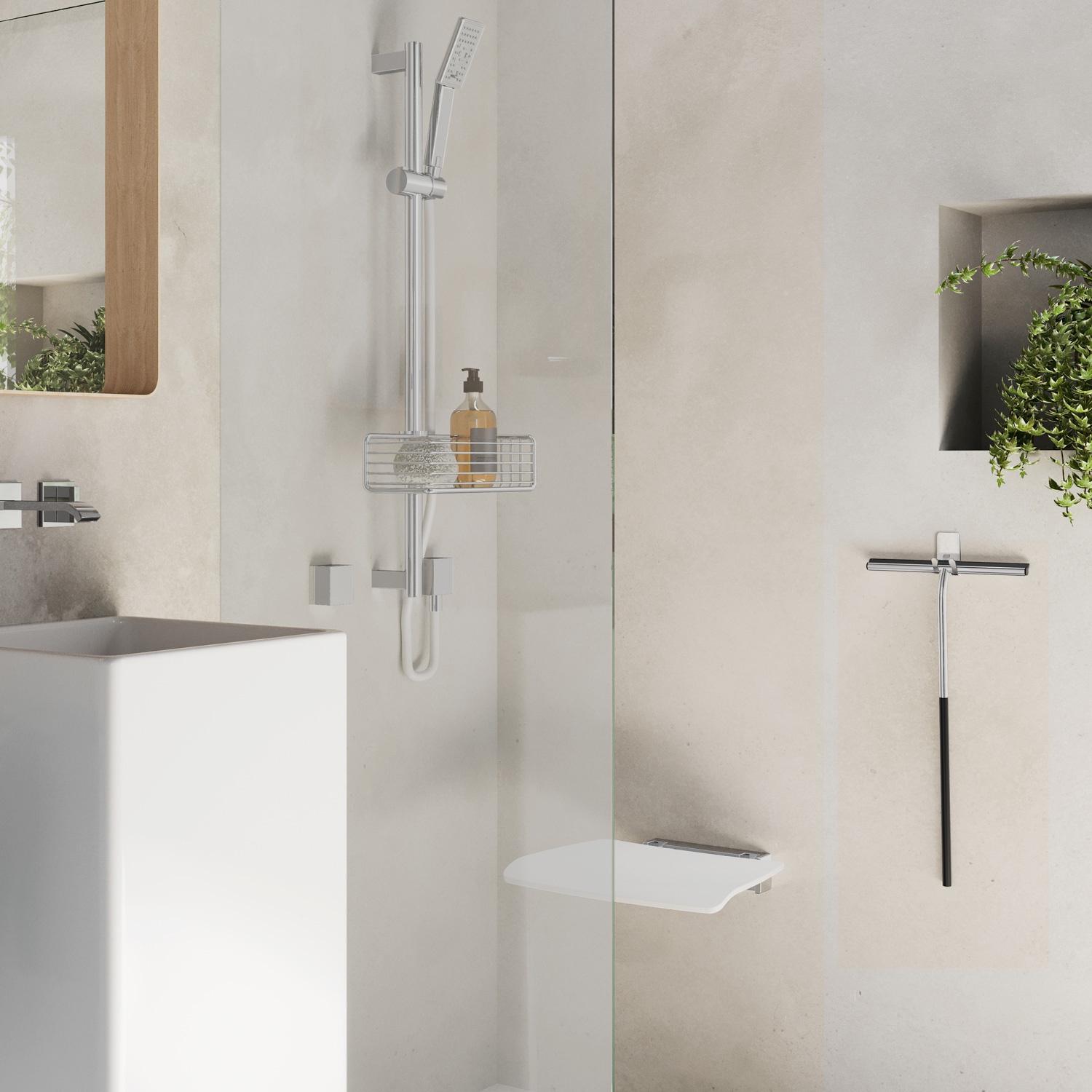 chromed/black shower squeegee