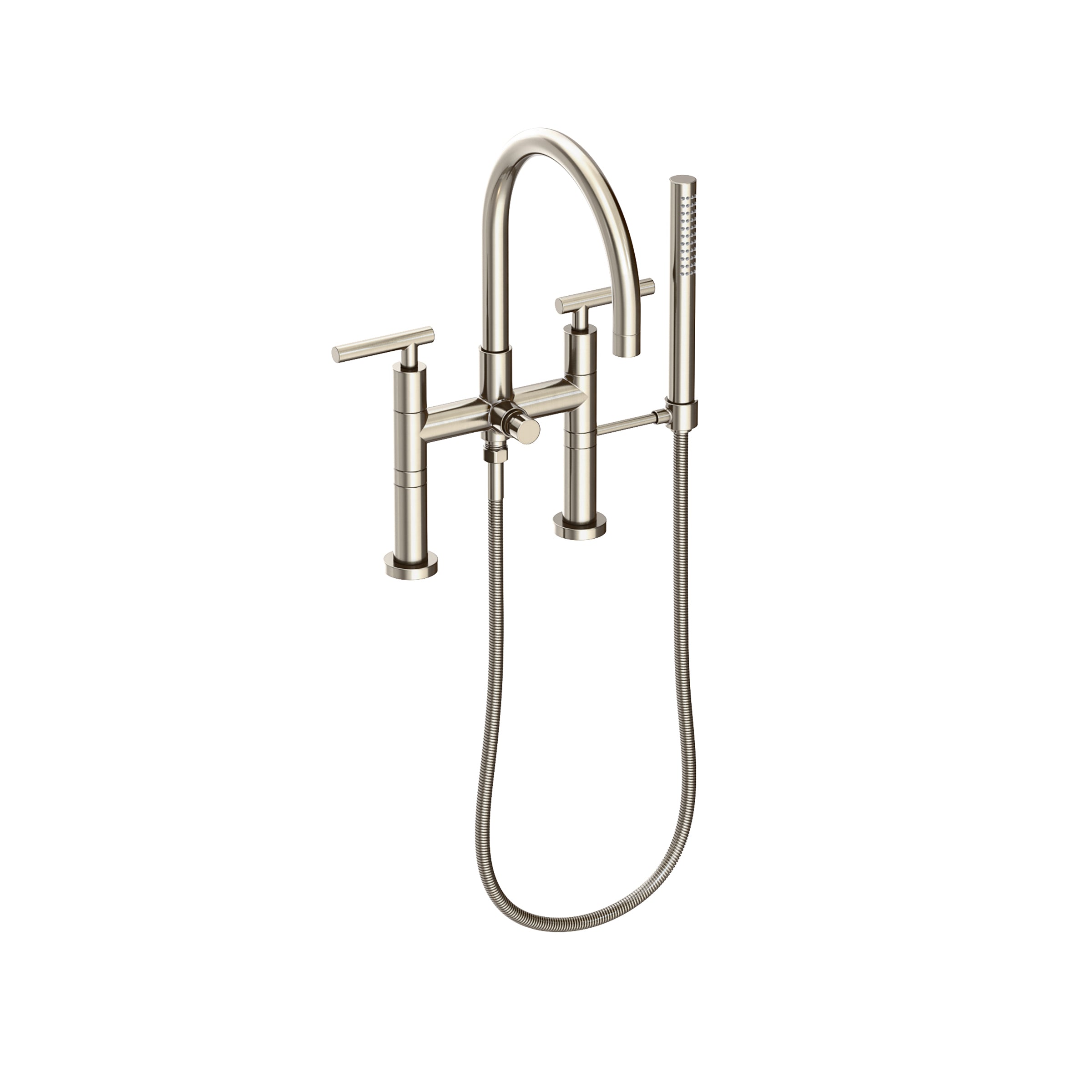 Newport Brass East Linear Exposed Tub & Hand Shower Set - Deck Mount