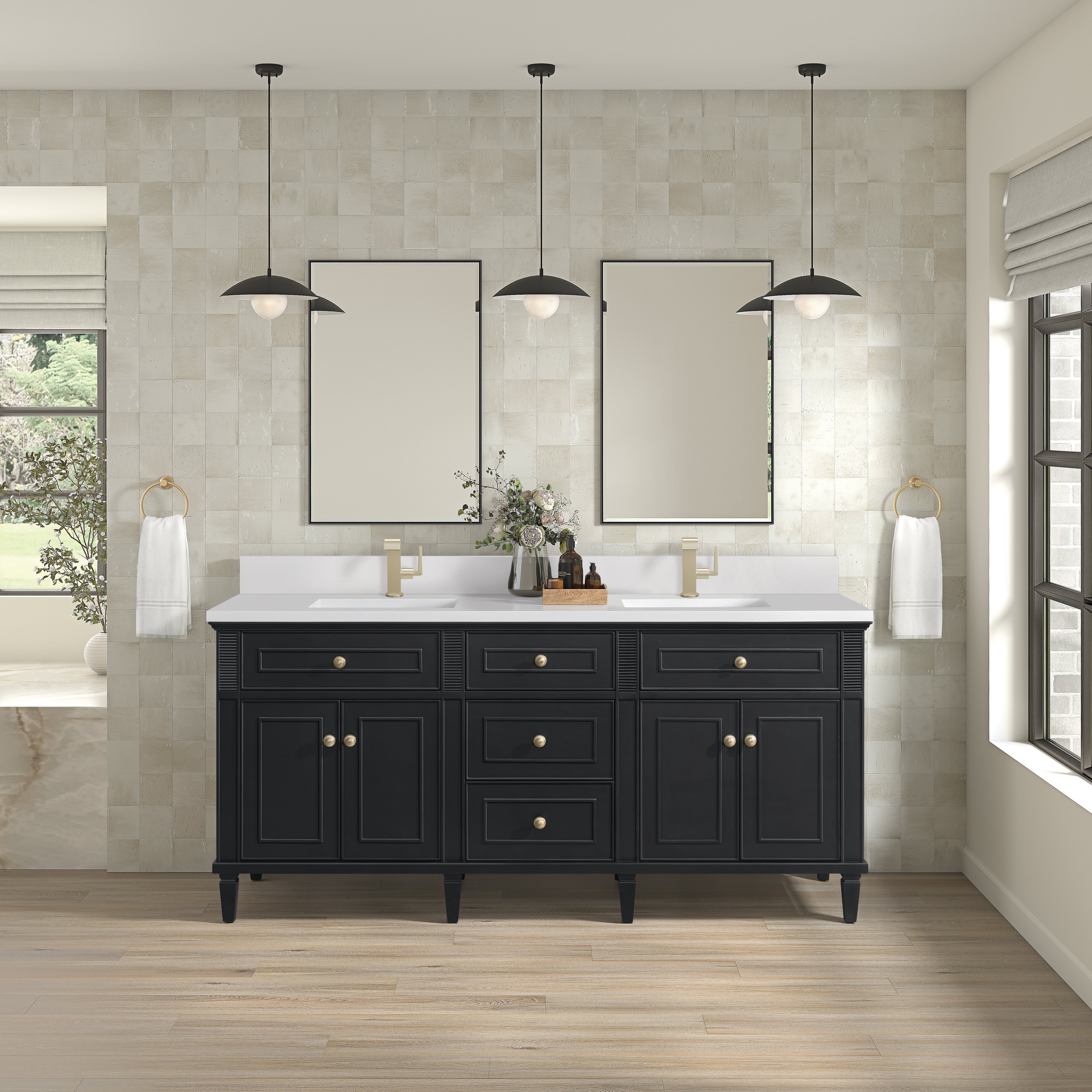 black onyx vanity