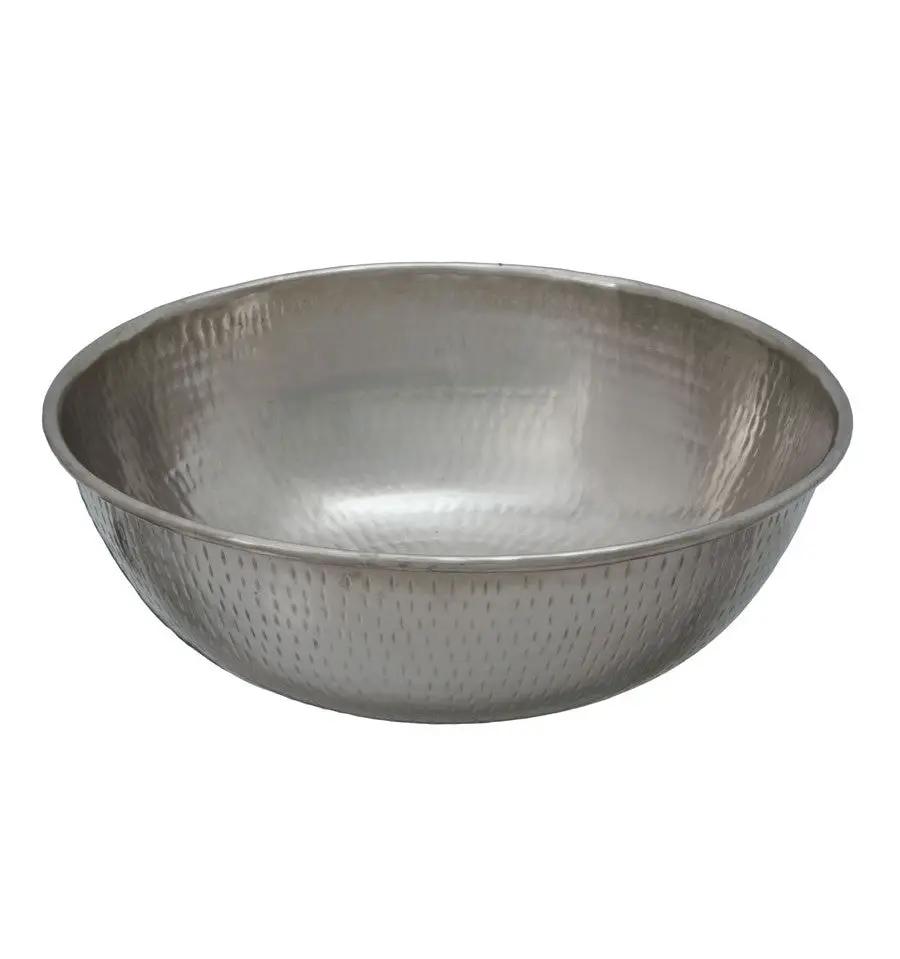 nickel hammered sink