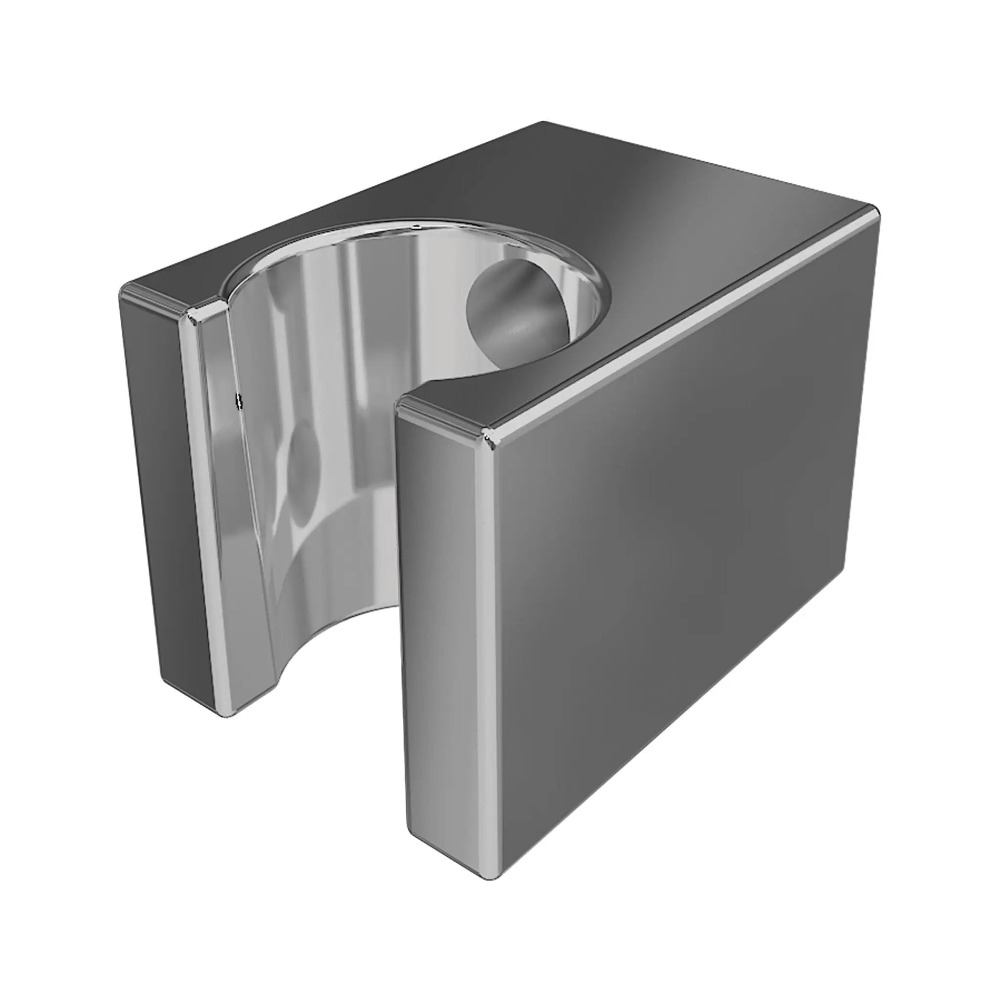 polished chrome shower holder