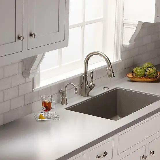 chrome hot water dispenser