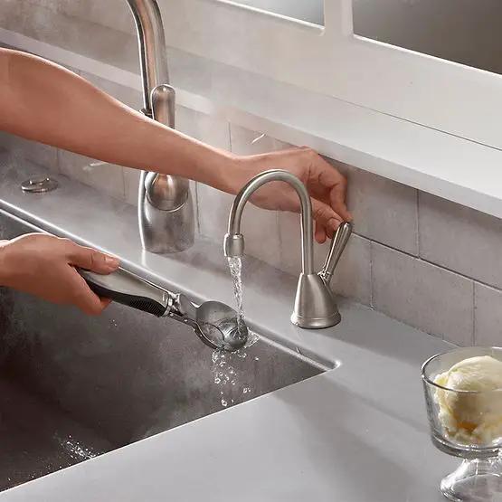 chrome hot water dispenser