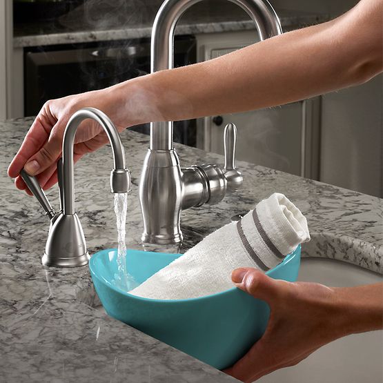 chrome hot water dispenser